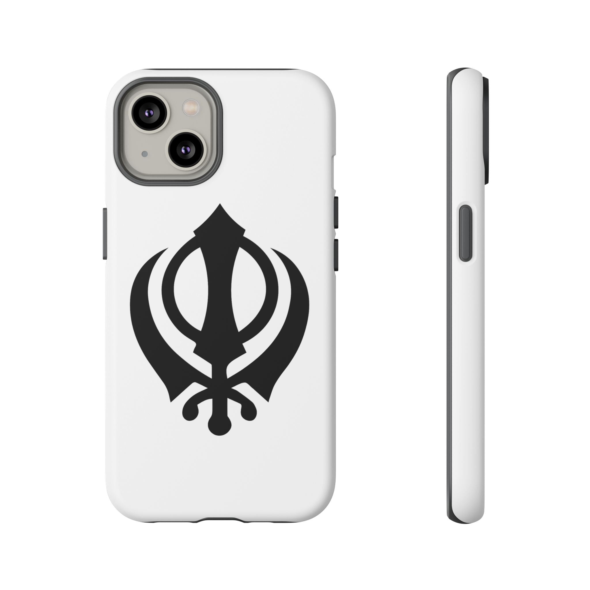 Sikh Khanda Phone Case • White