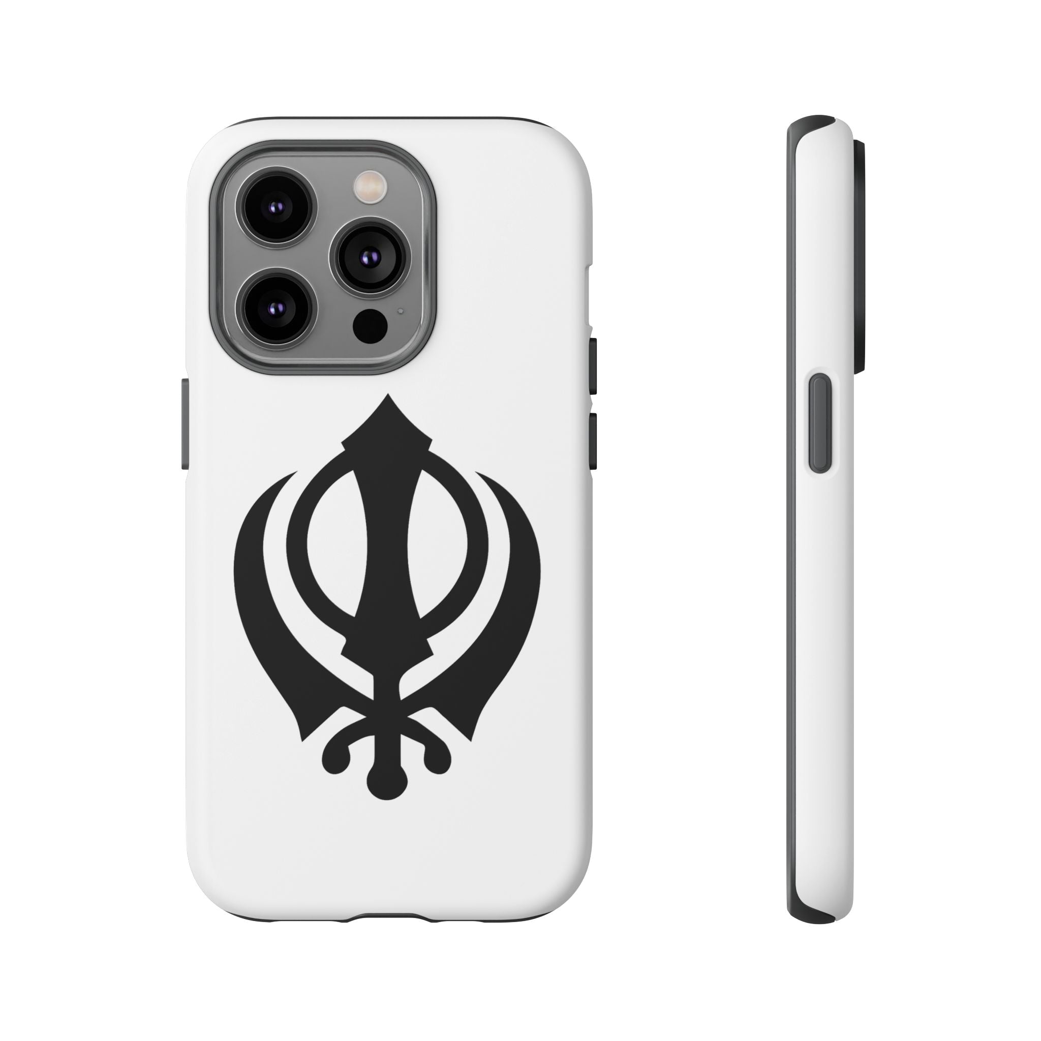 Sikh Khanda Phone Case • White