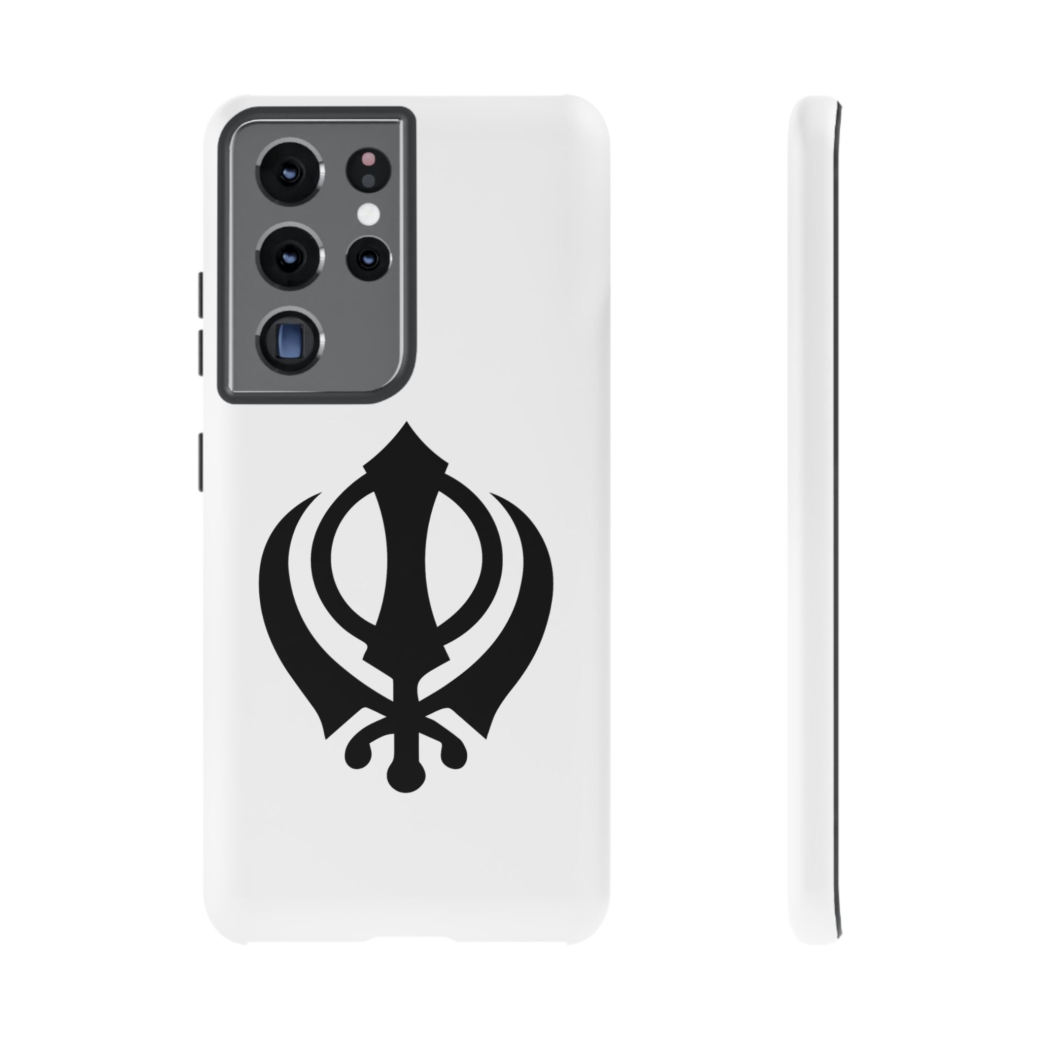 Sikh Khanda Phone Case • White