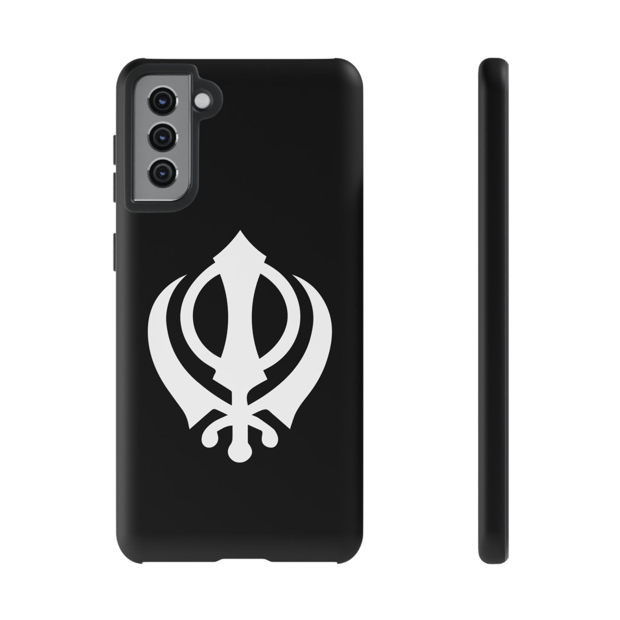 Sikh Khanda Phone Case • Black