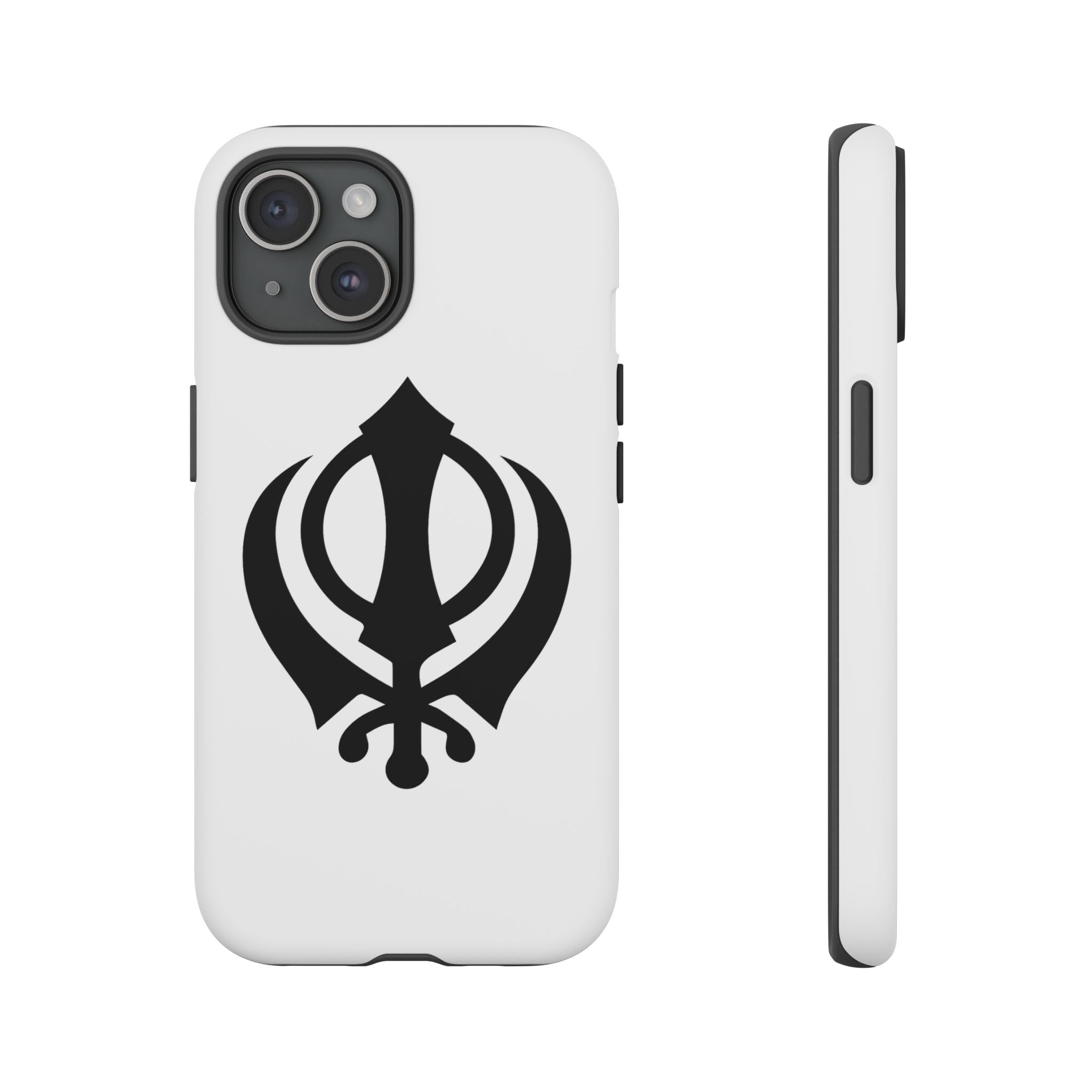 Sikh Khanda Phone Case • White