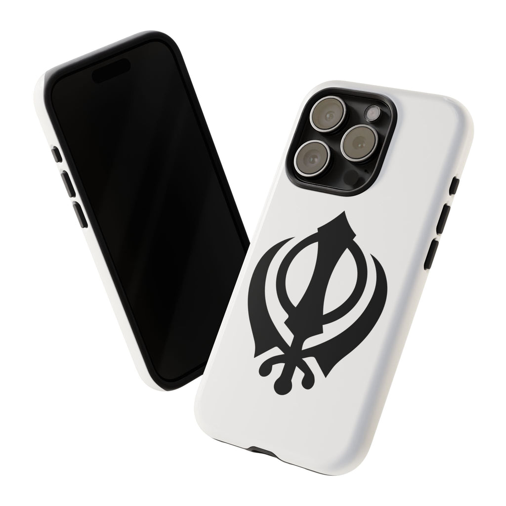 Sikh Khanda Phone Case • White