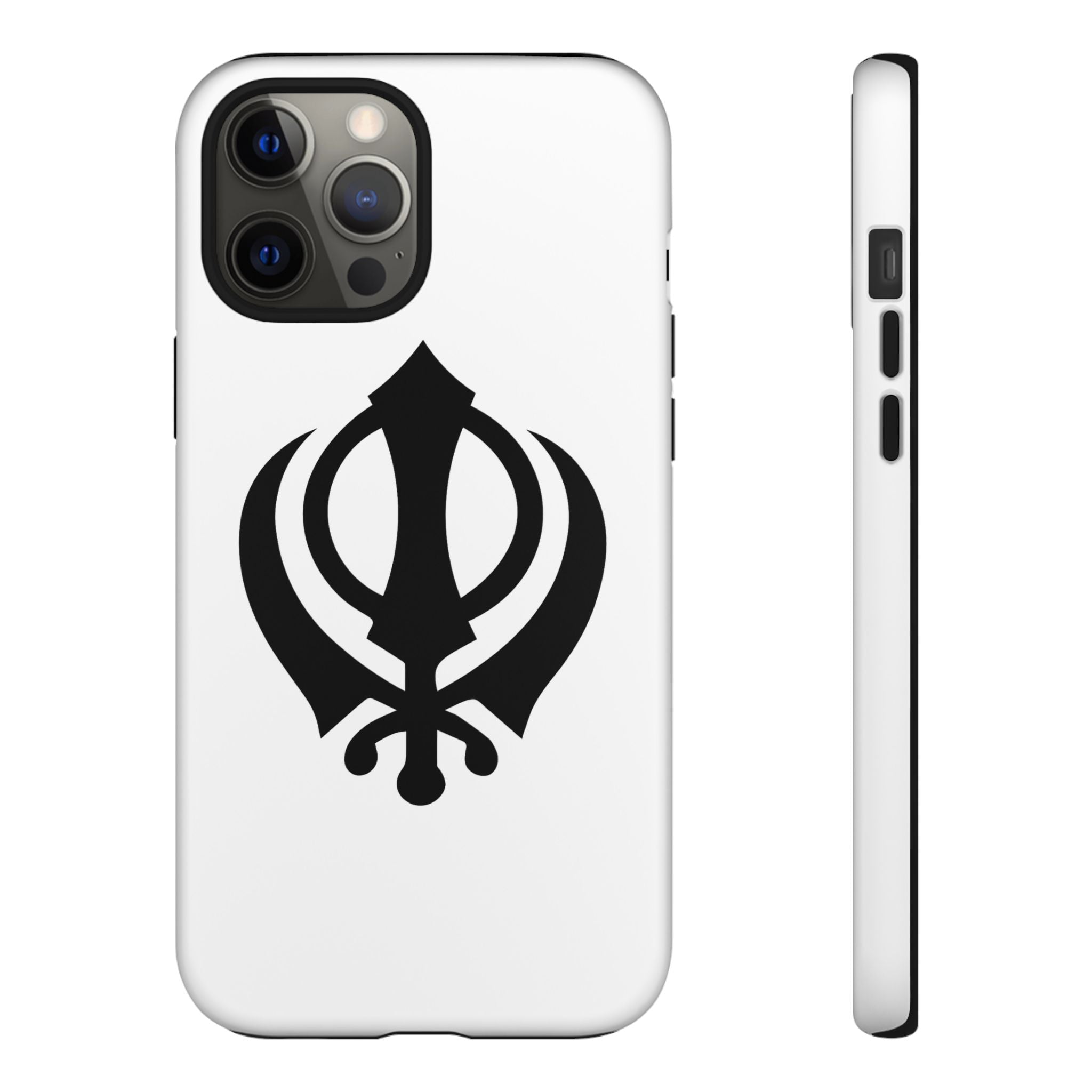 Sikh Khanda Phone Case • White
