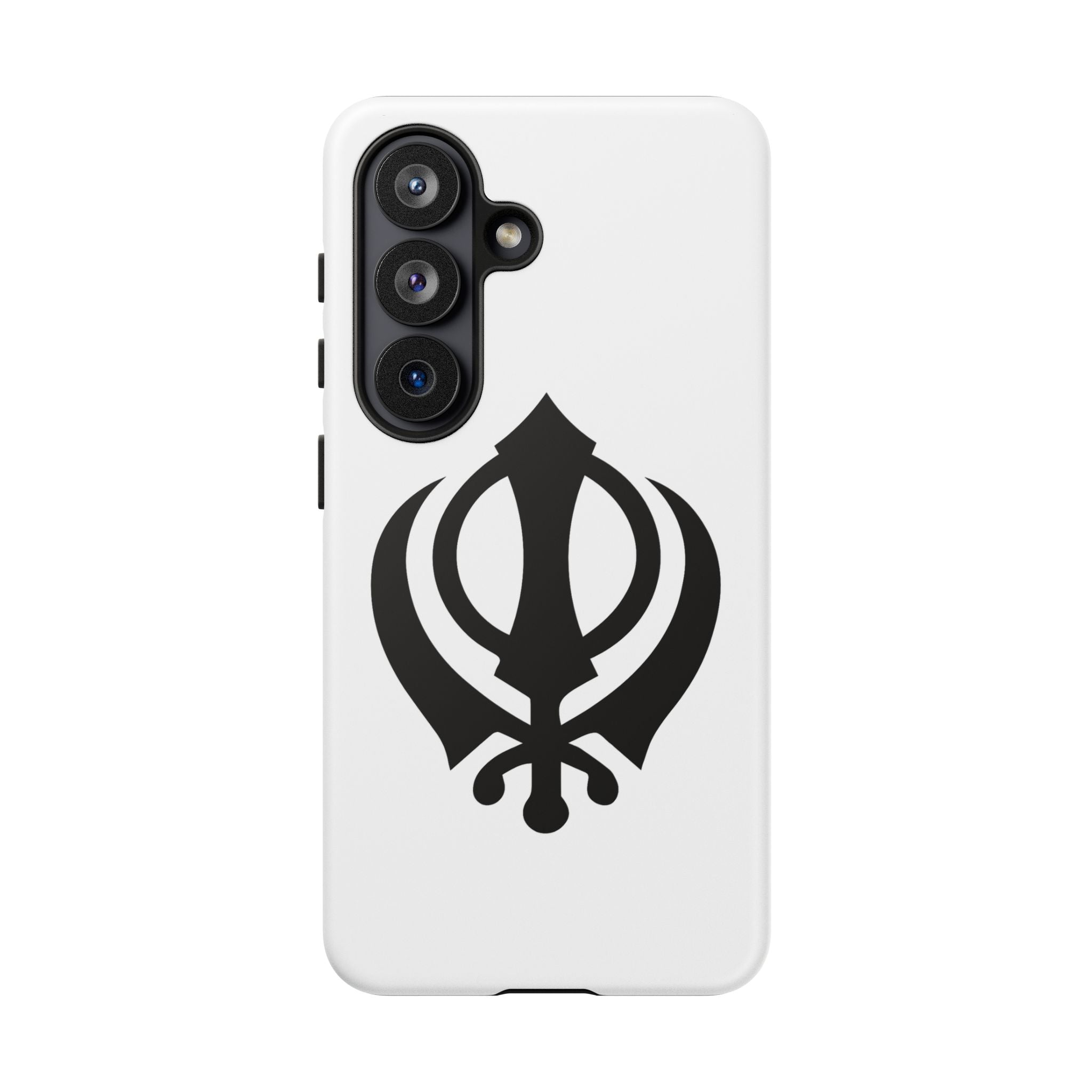 Sikh Khanda Phone Case • White