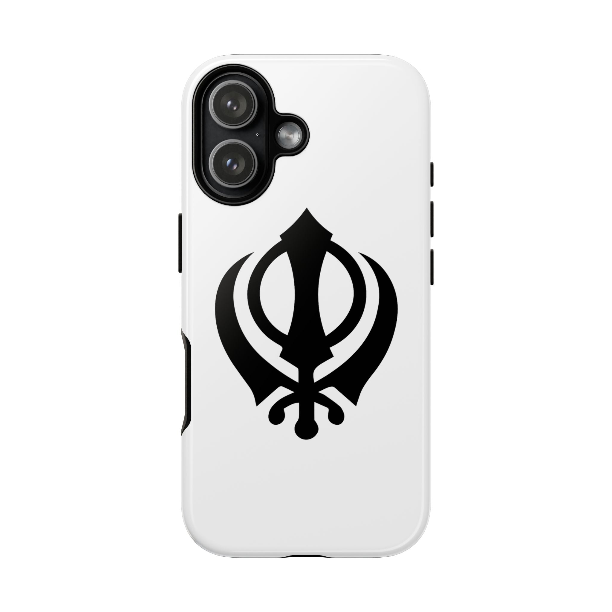 Sikh Khanda Phone Case • White