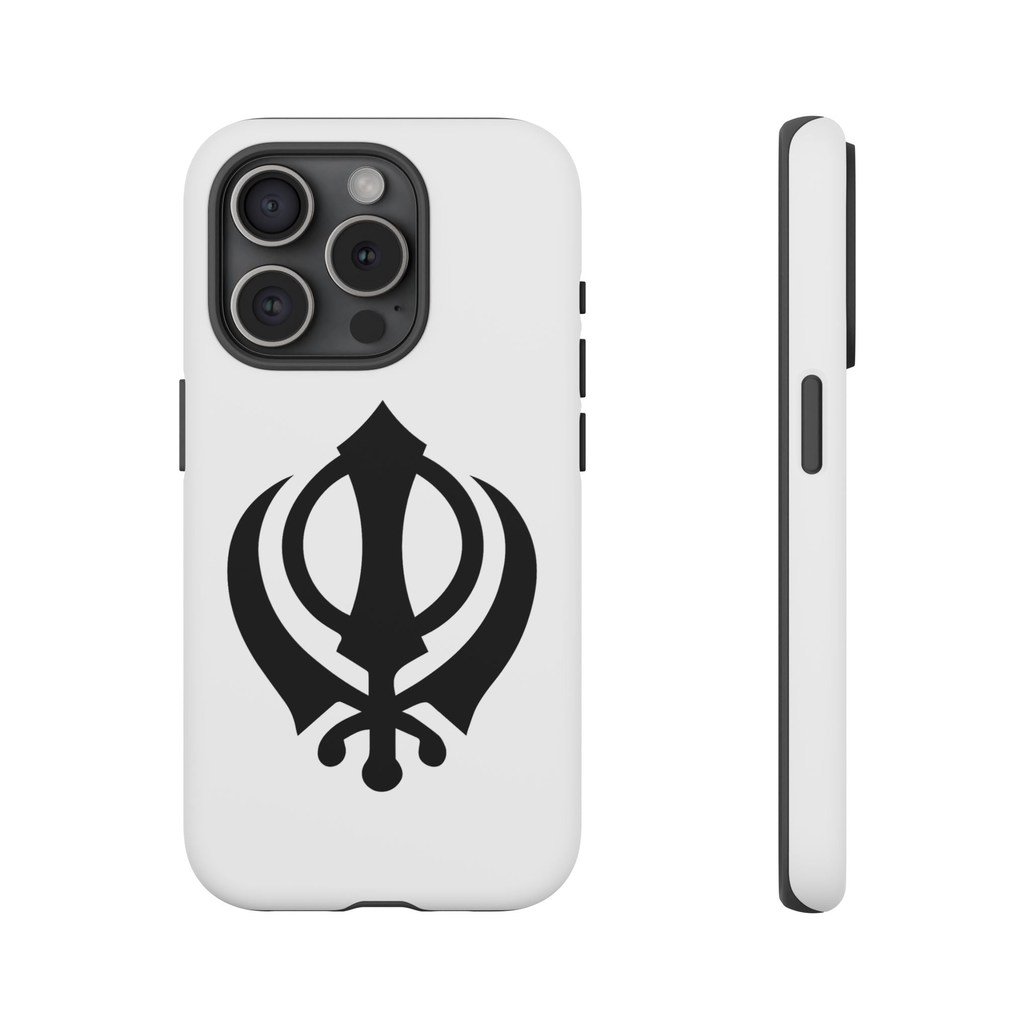 Sikh Khanda Phone Case • White