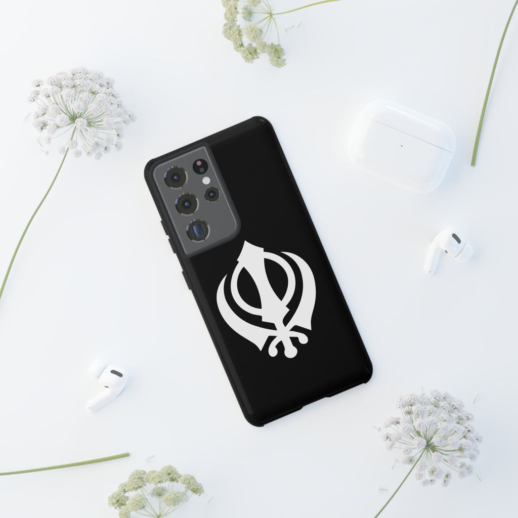 Sikh Khanda Phone Case • Black