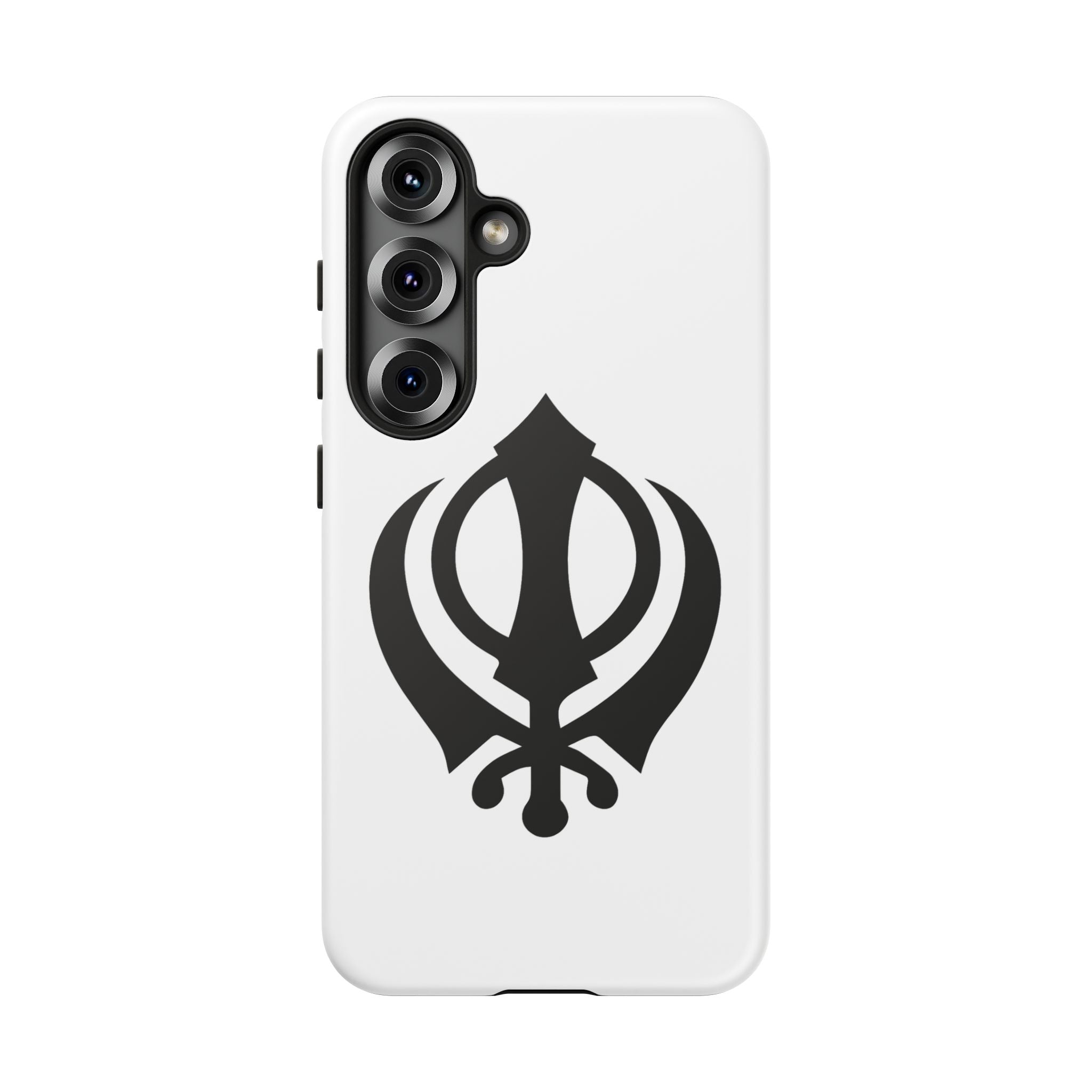 Sikh Khanda Phone Case • White
