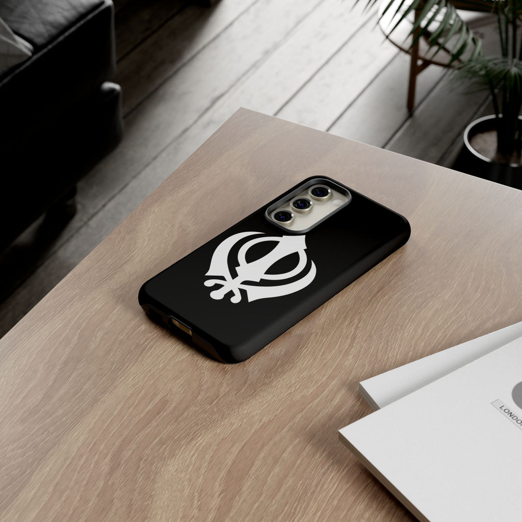 Sikh Khanda Phone Case • Black