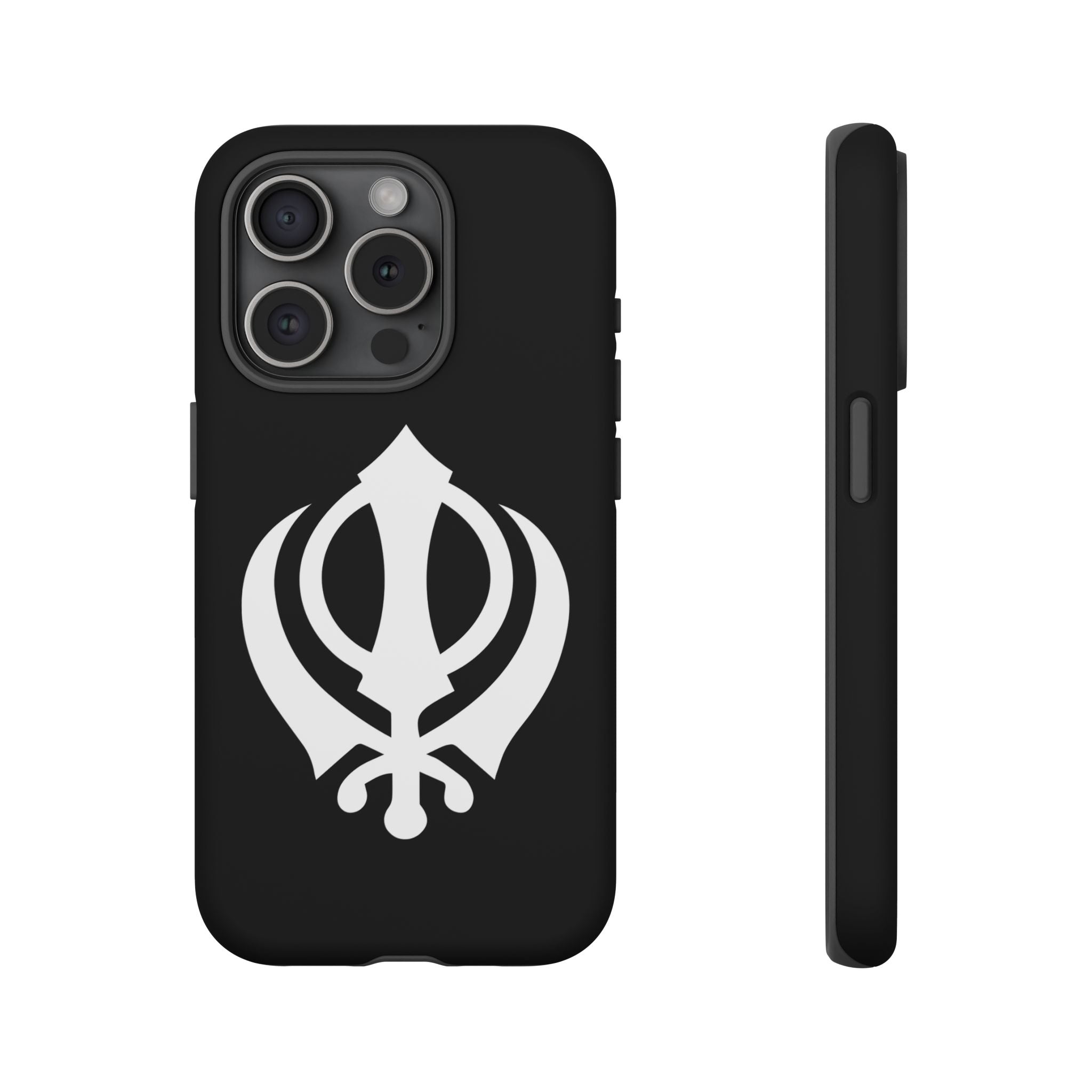 Sikh Khanda Phone Case • Black