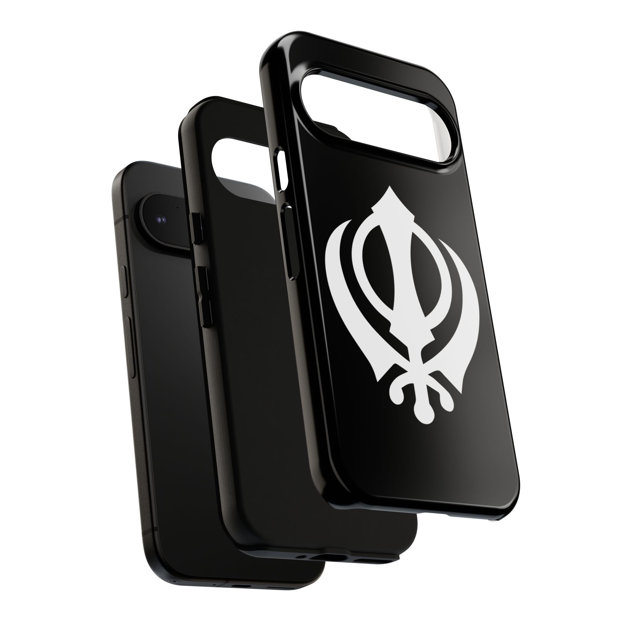 Sikh Khanda Phone Case • Black