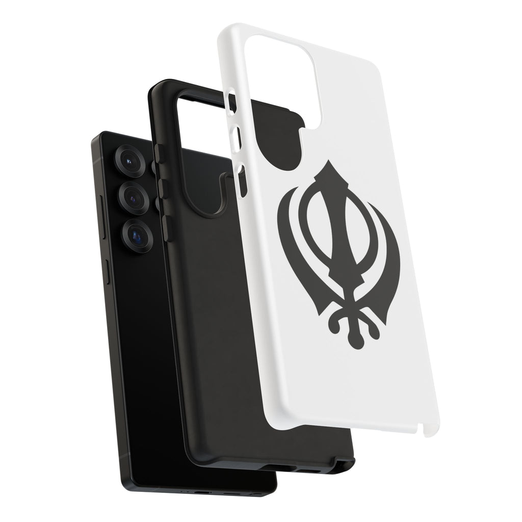 Sikh Khanda Phone Case • White