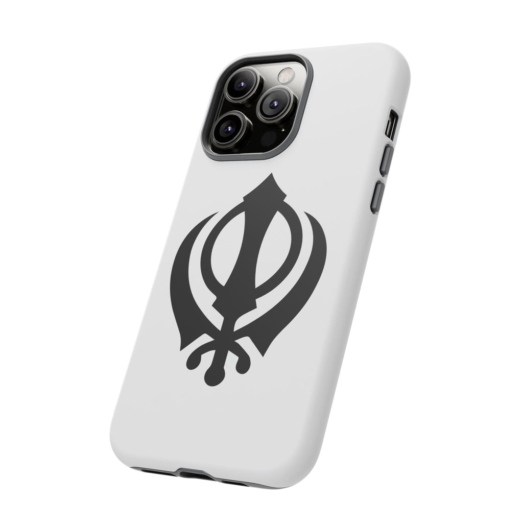Sikh Khanda Phone Case • White