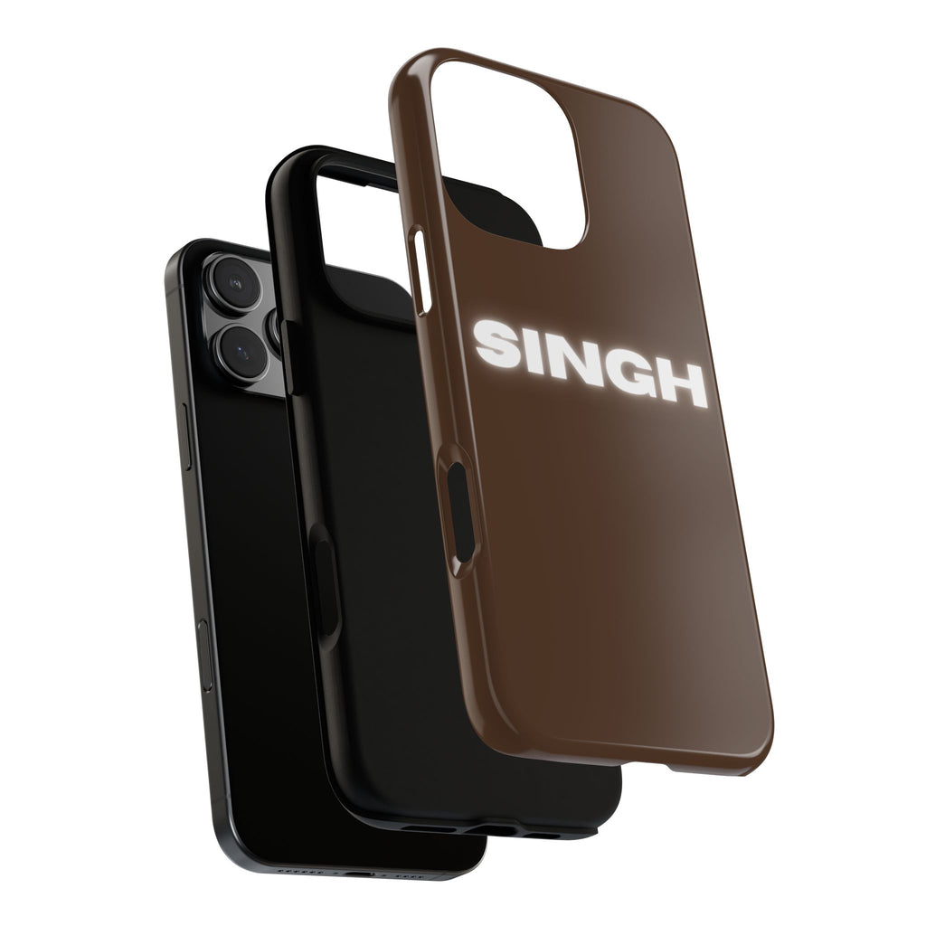 SINGH Phone Case • Brown