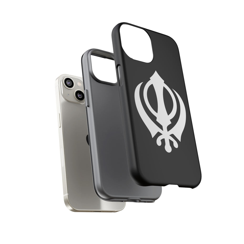 Sikh Khanda Phone Case • Black