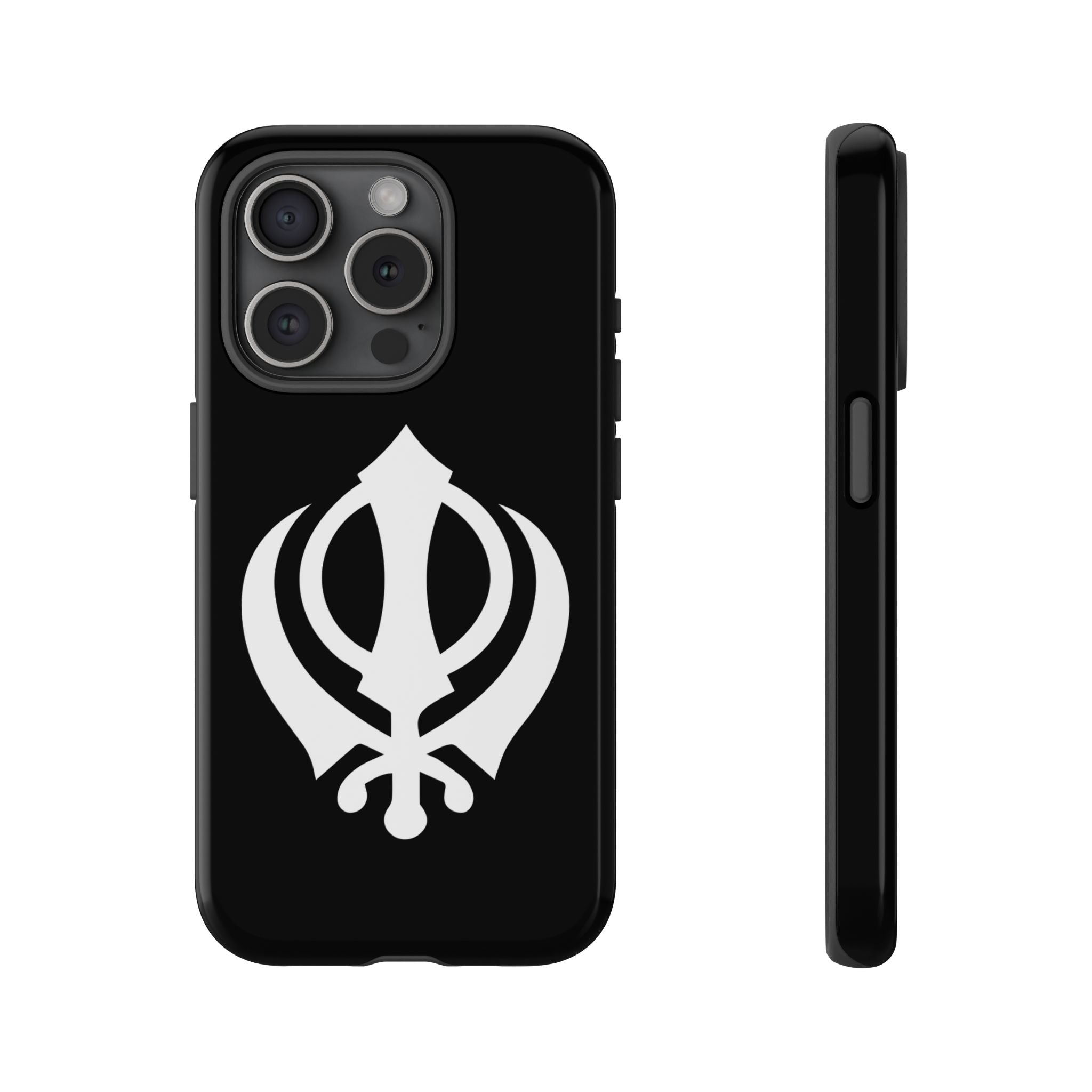 Sikh Khanda Phone Case • Black