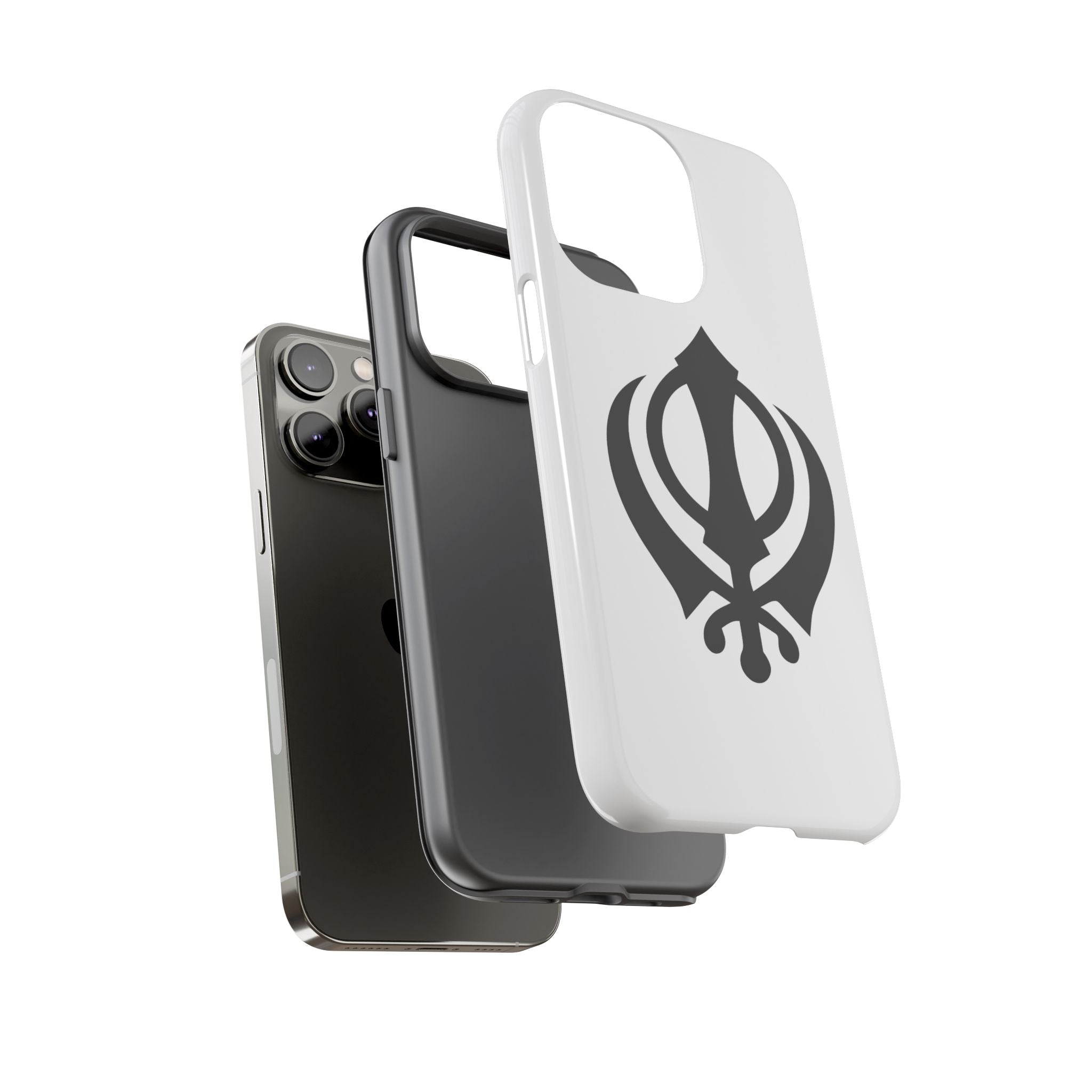 Sikh Khanda Phone Case • White