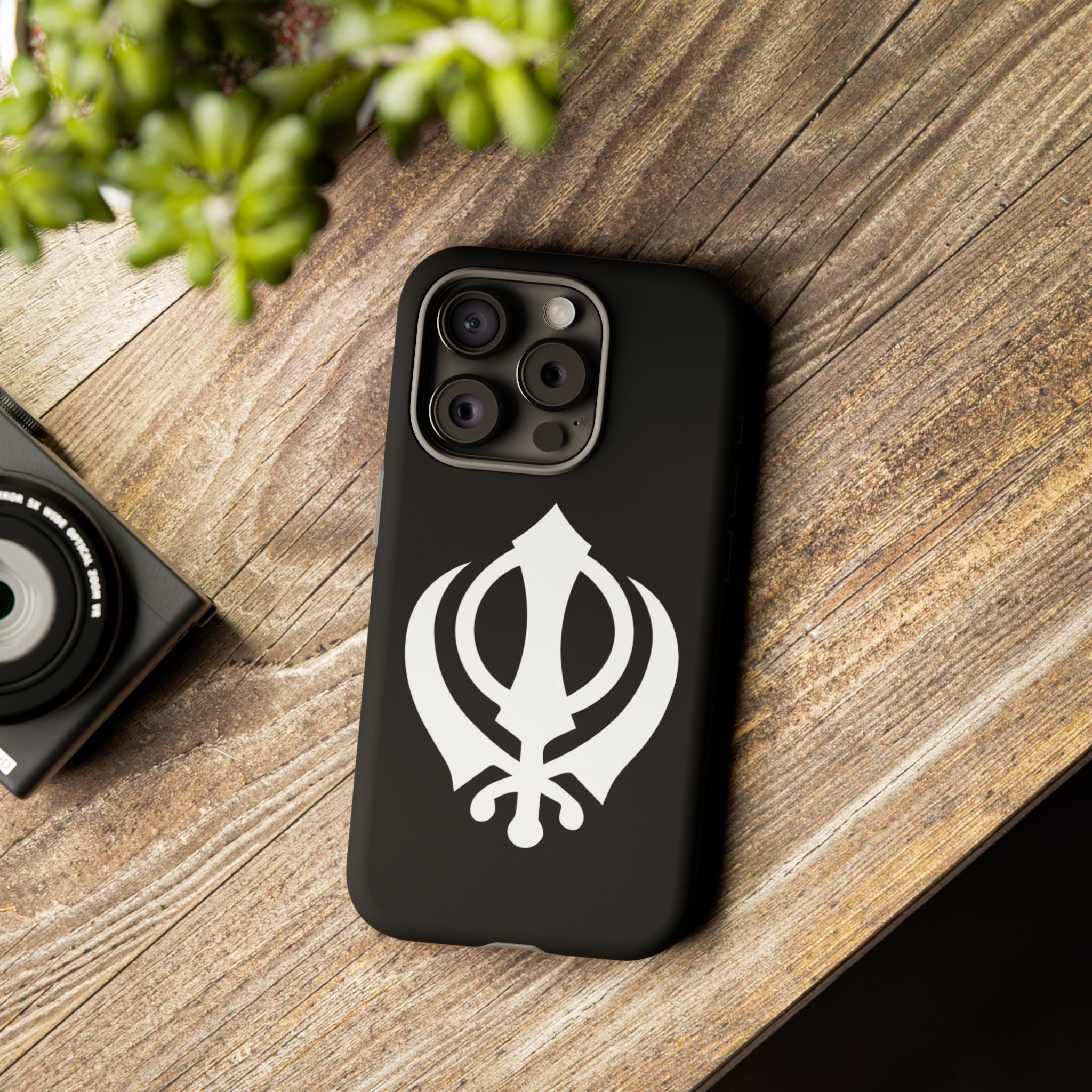 Sikh Khanda Phone Case • Black