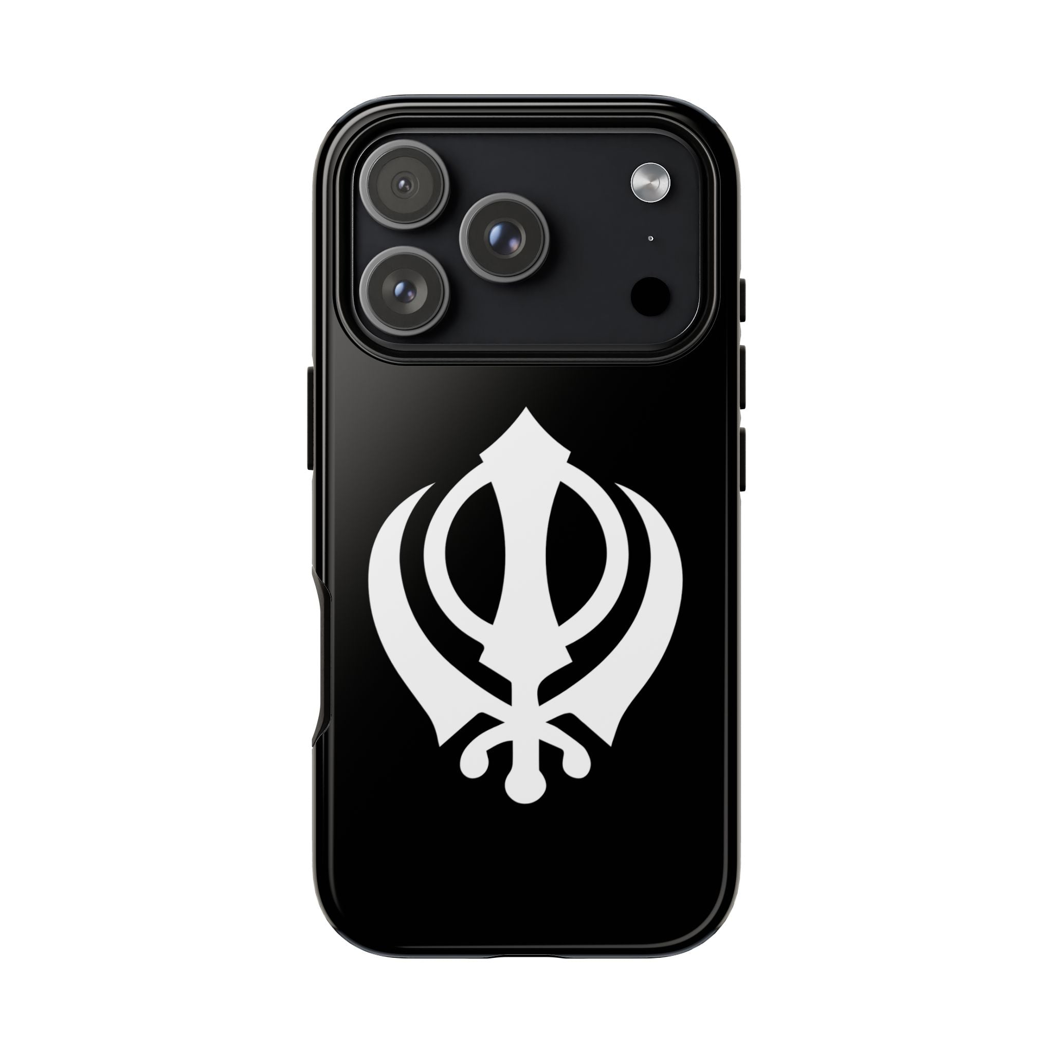 Sikh Khanda Phone Case • Black