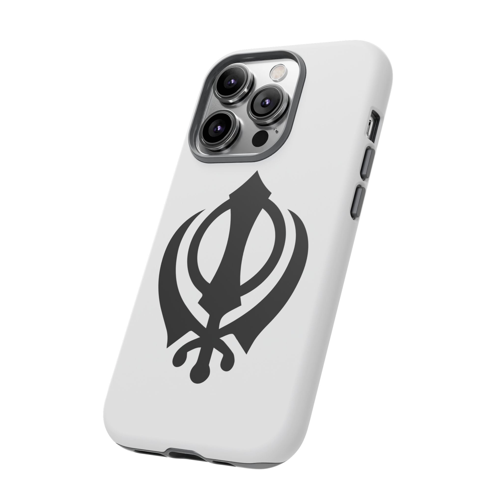Sikh Khanda Phone Case • White