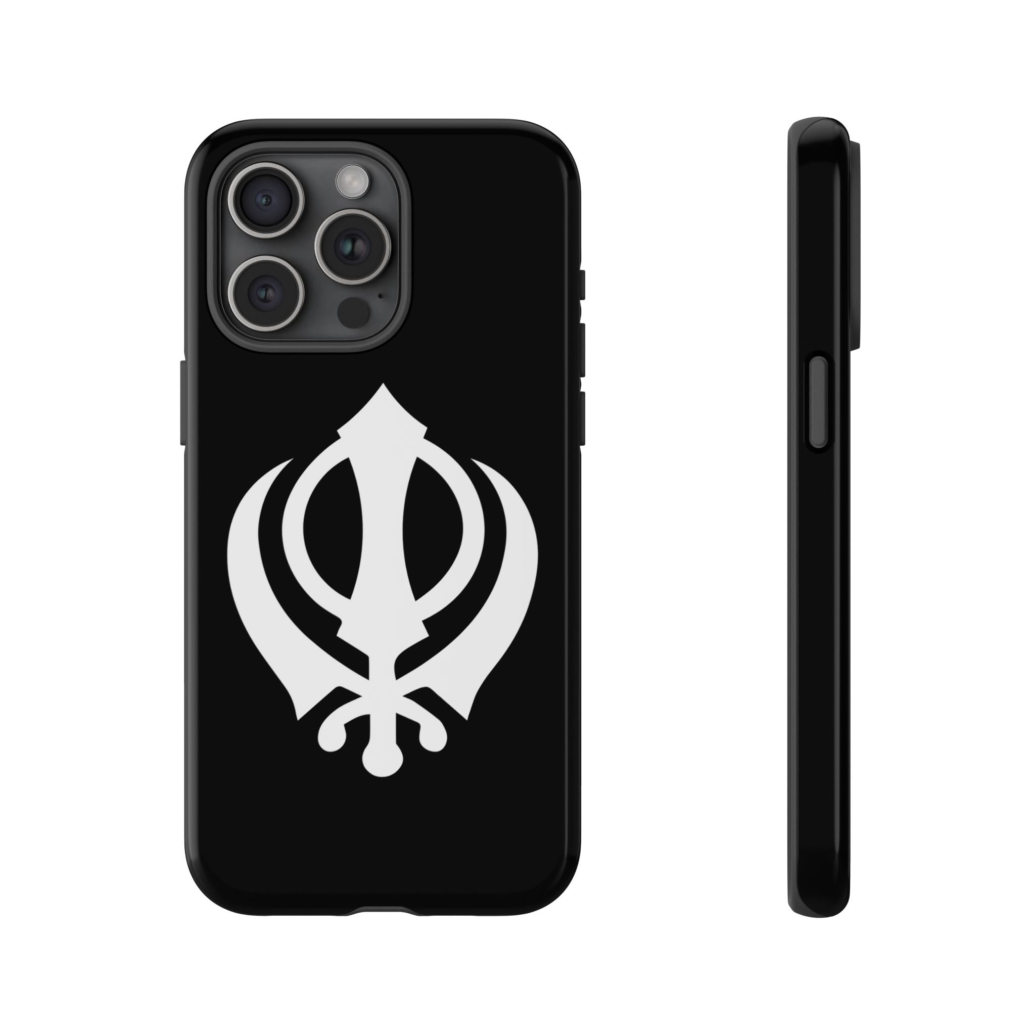 Sikh Khanda Phone Case • Black