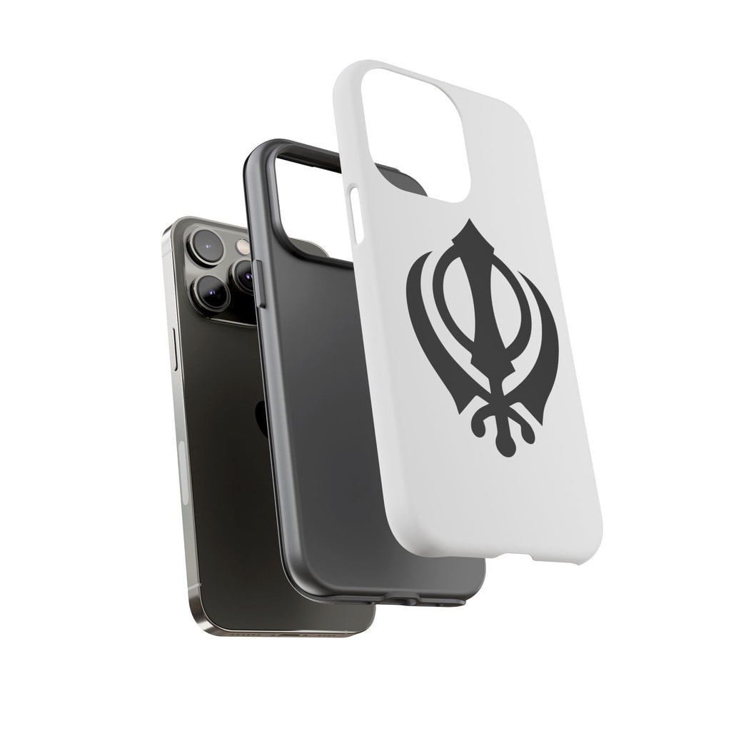 Sikh Khanda Phone Case • White
