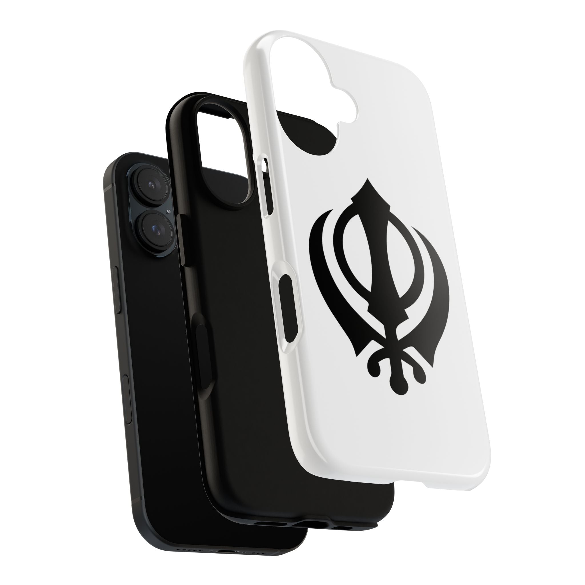 Sikh Khanda Phone Case • White