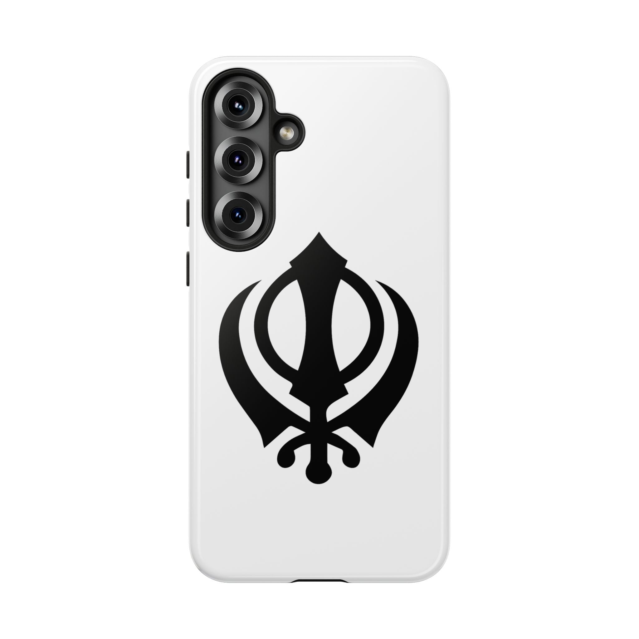 Sikh Khanda Phone Case • White