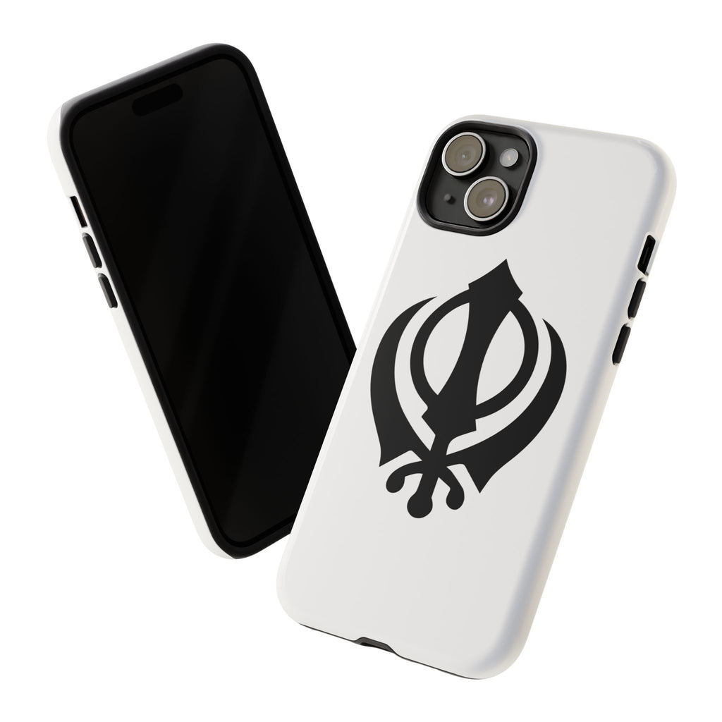 Sikh Khanda Phone Case • White