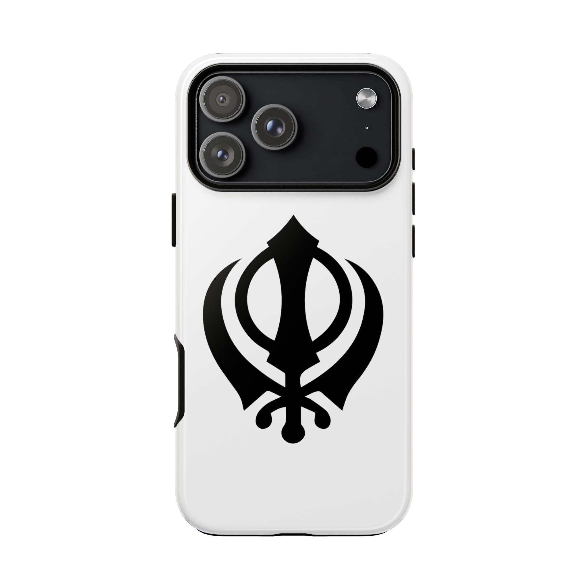 Sikh Khanda Phone Case • White