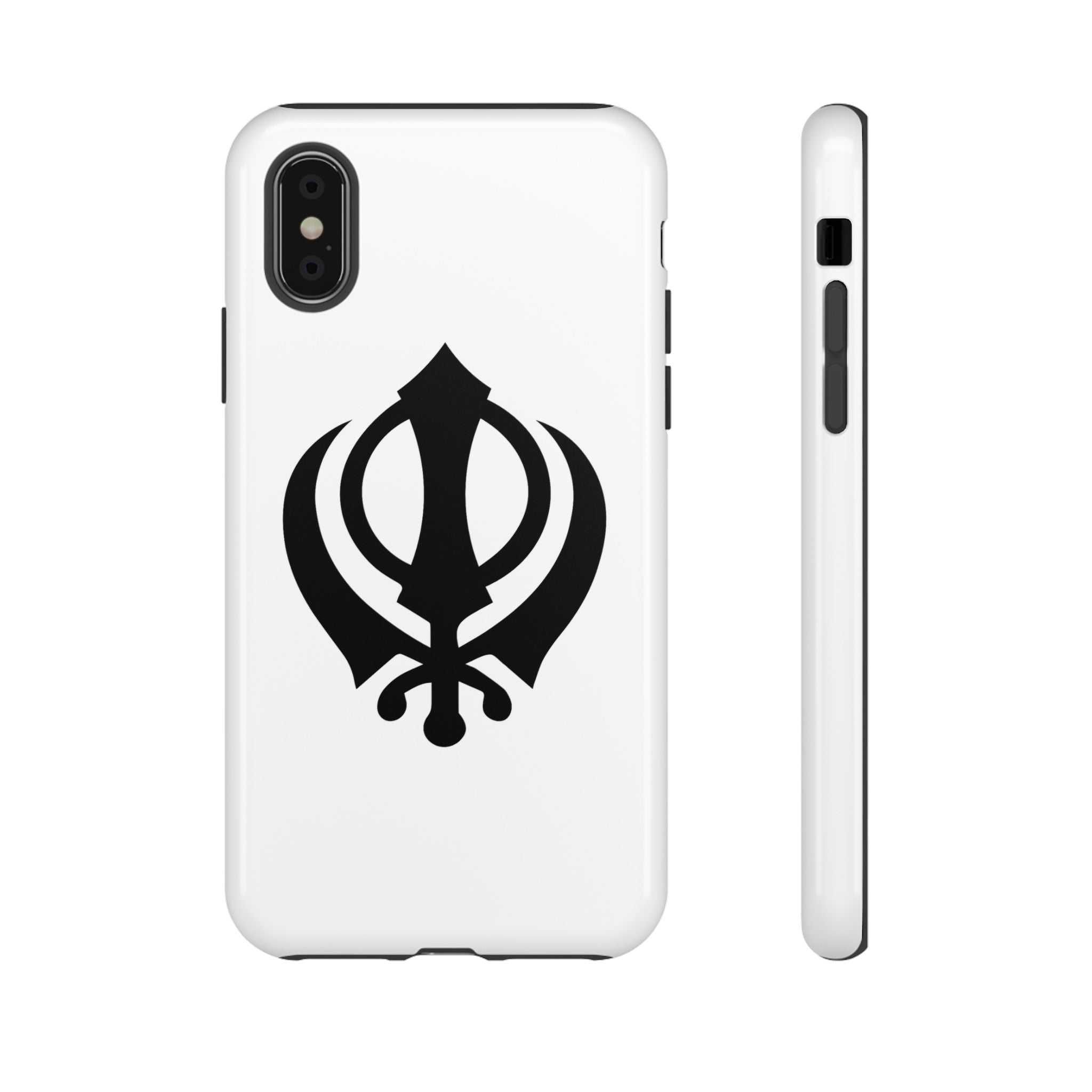 Sikh Khanda Phone Case • White
