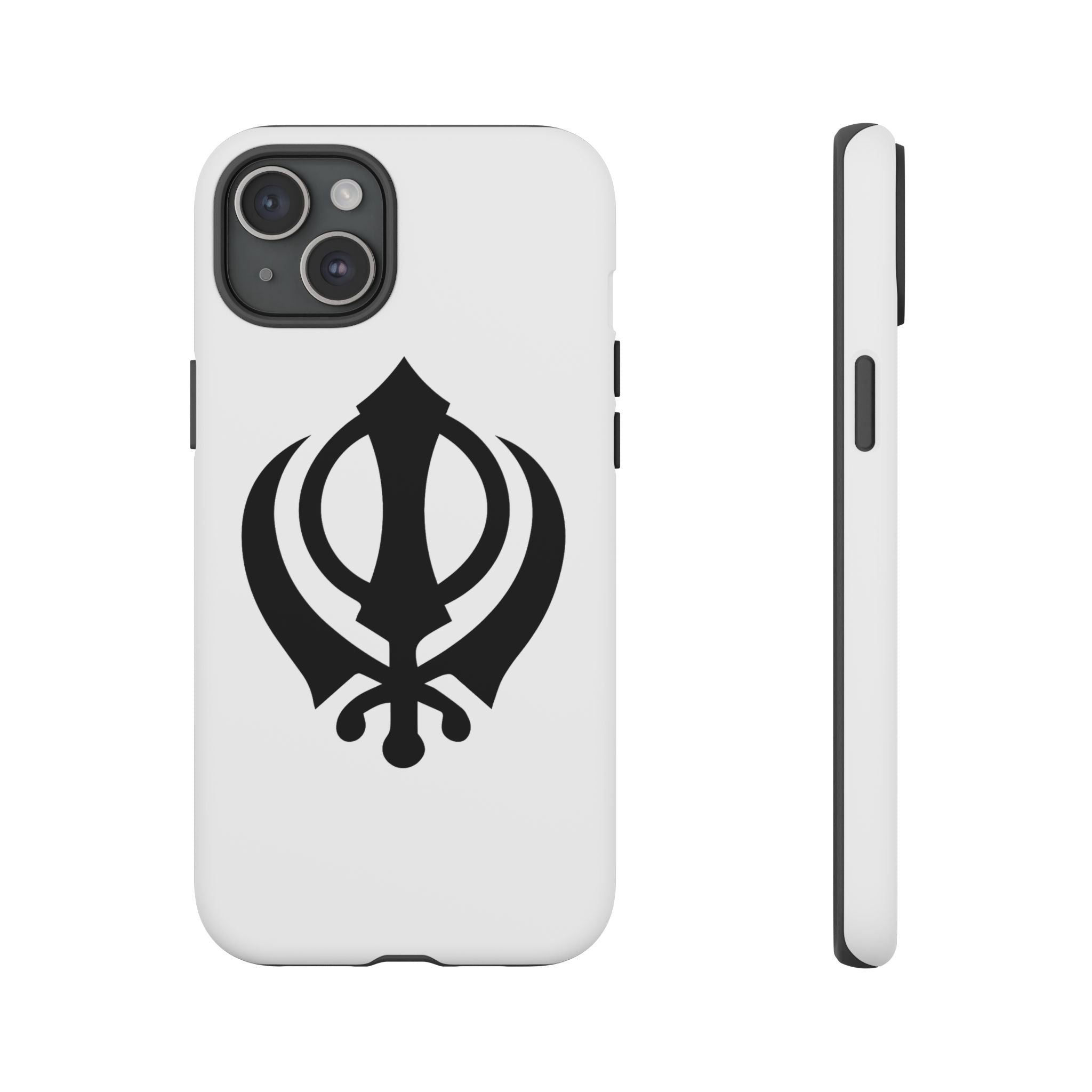 Sikh Khanda Phone Case • White