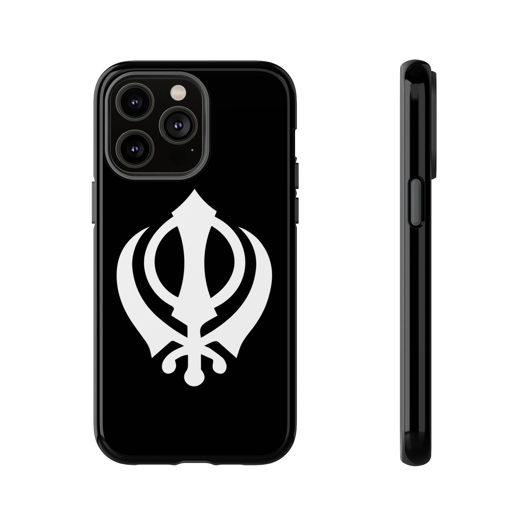 Sikh Khanda Phone Case • Black