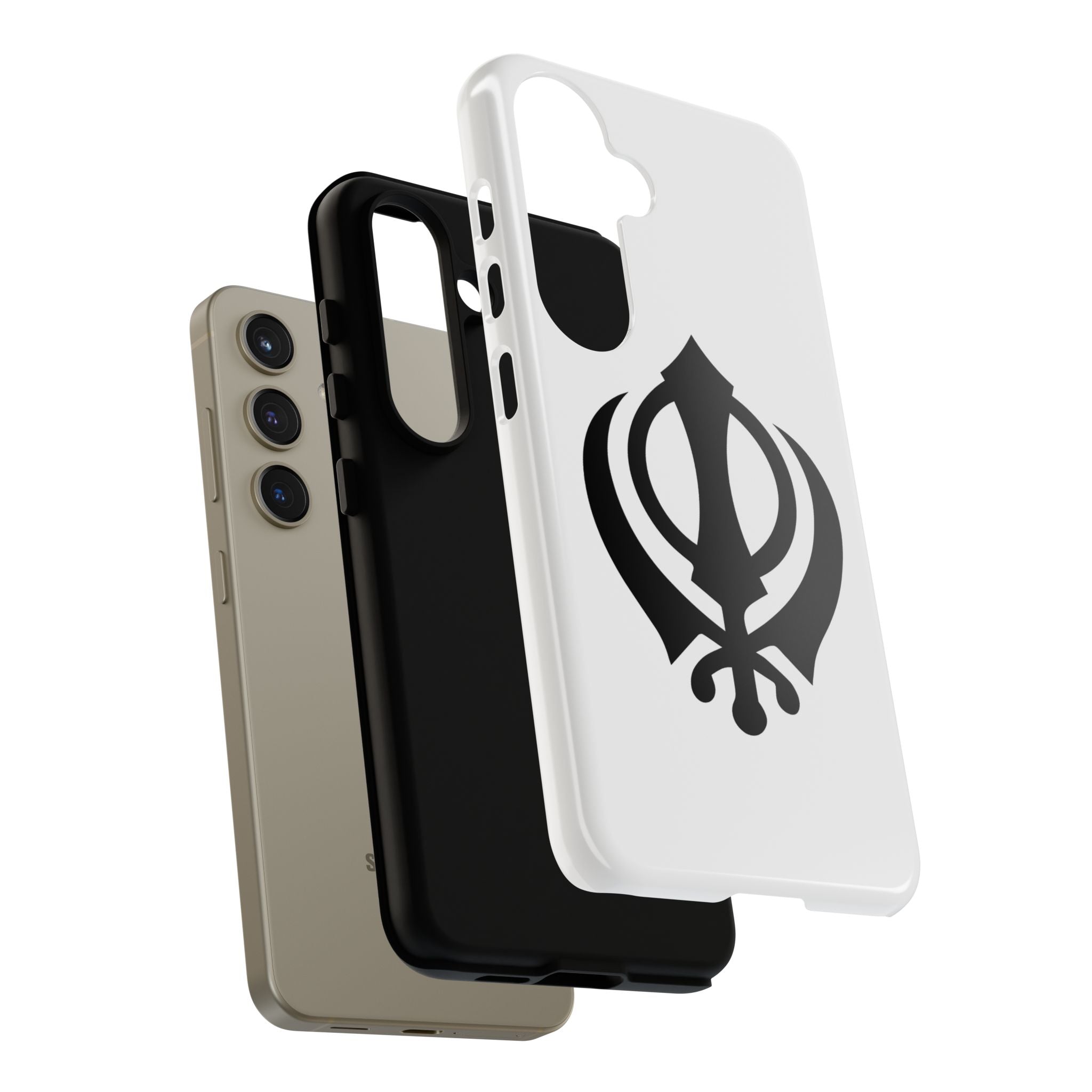 Sikh Khanda Phone Case • White
