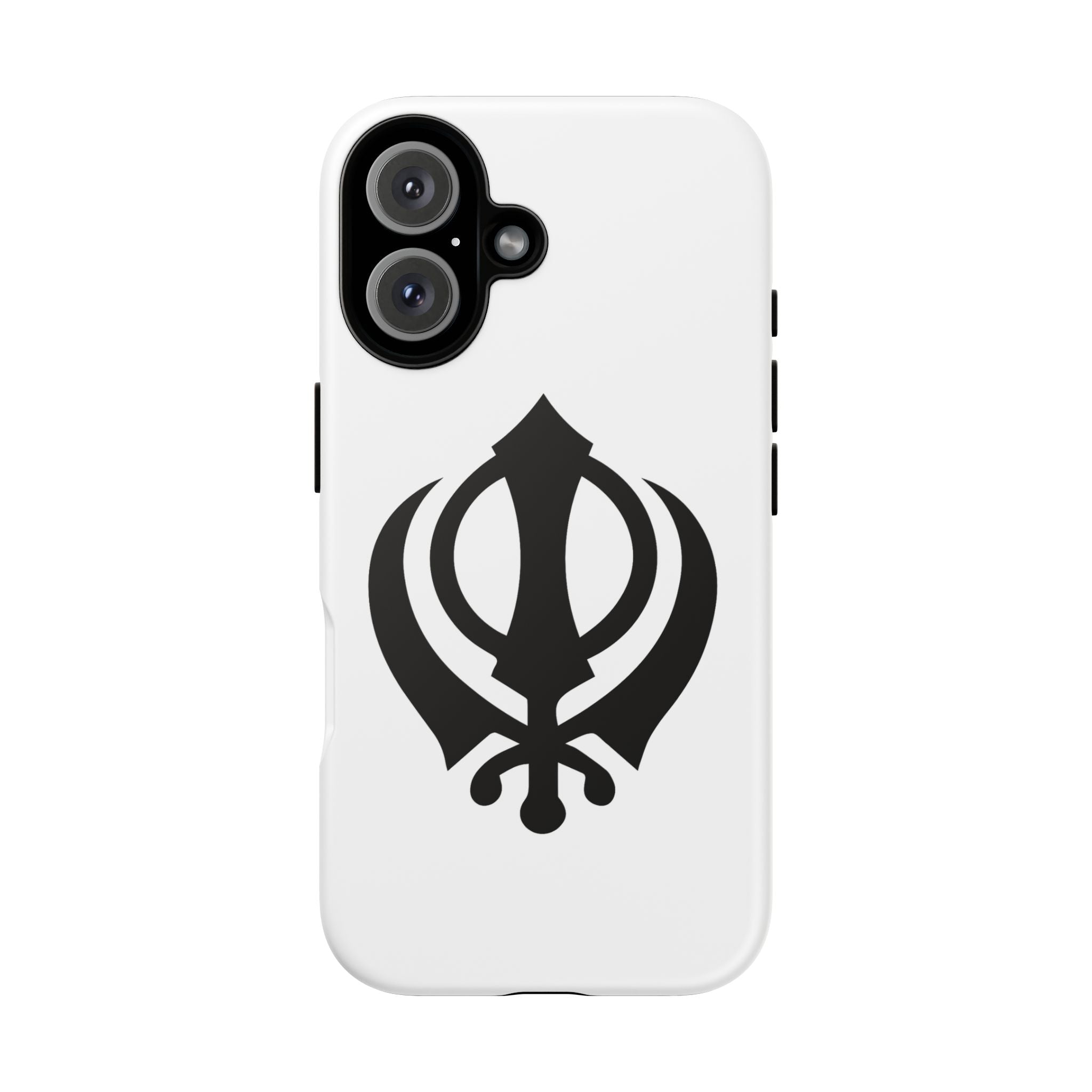 Sikh Khanda Phone Case • White