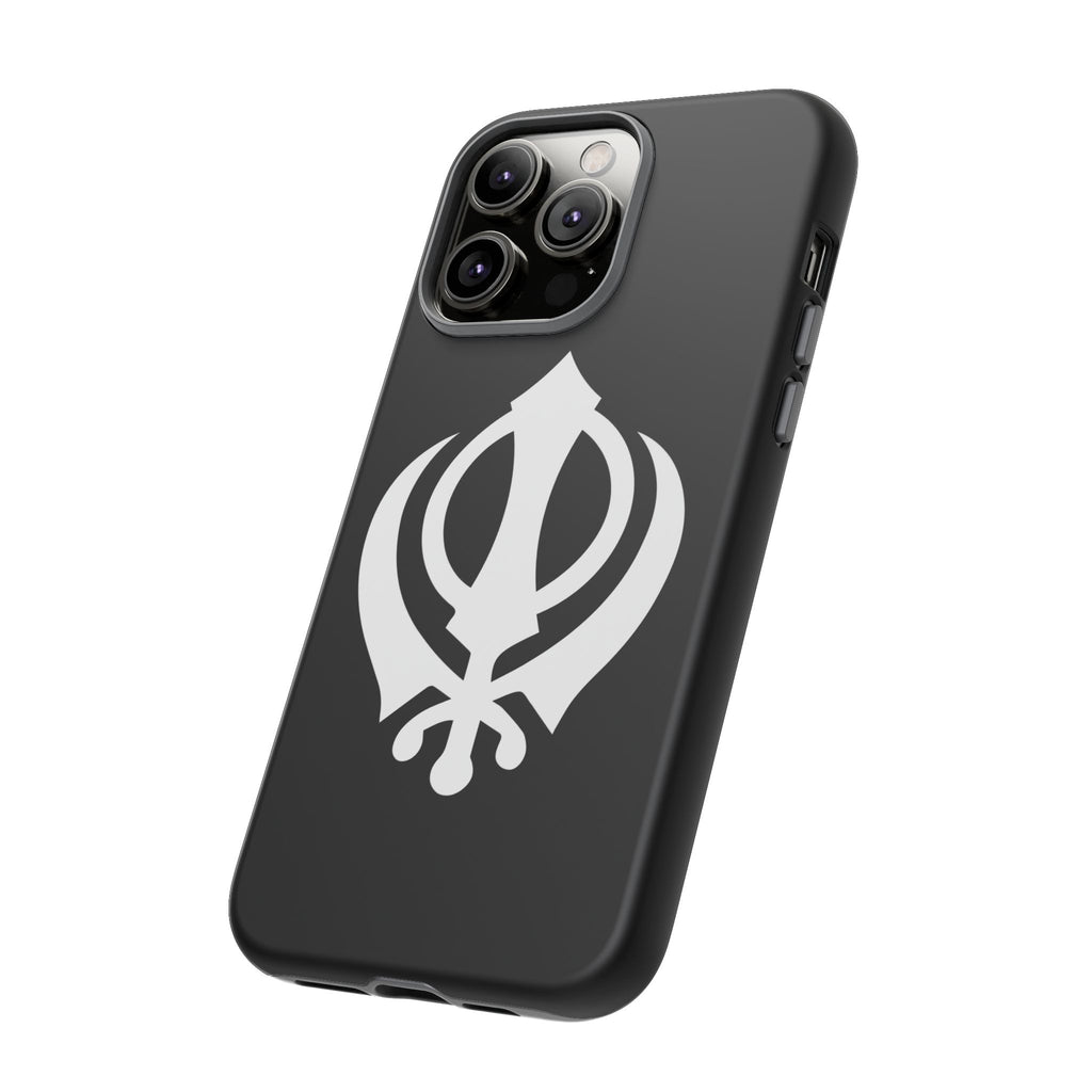 Sikh Khanda Phone Case • Black
