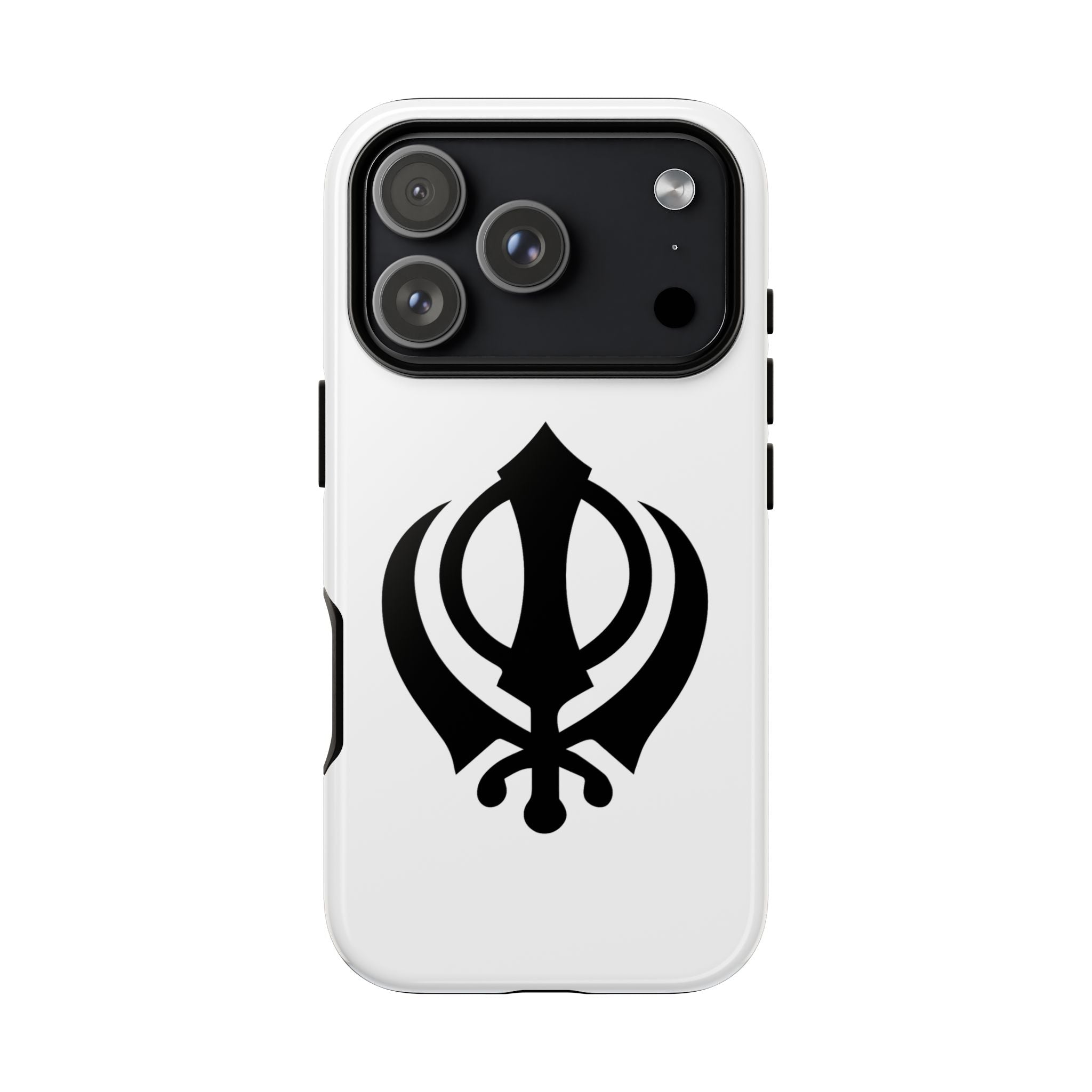 Sikh Khanda Phone Case • White