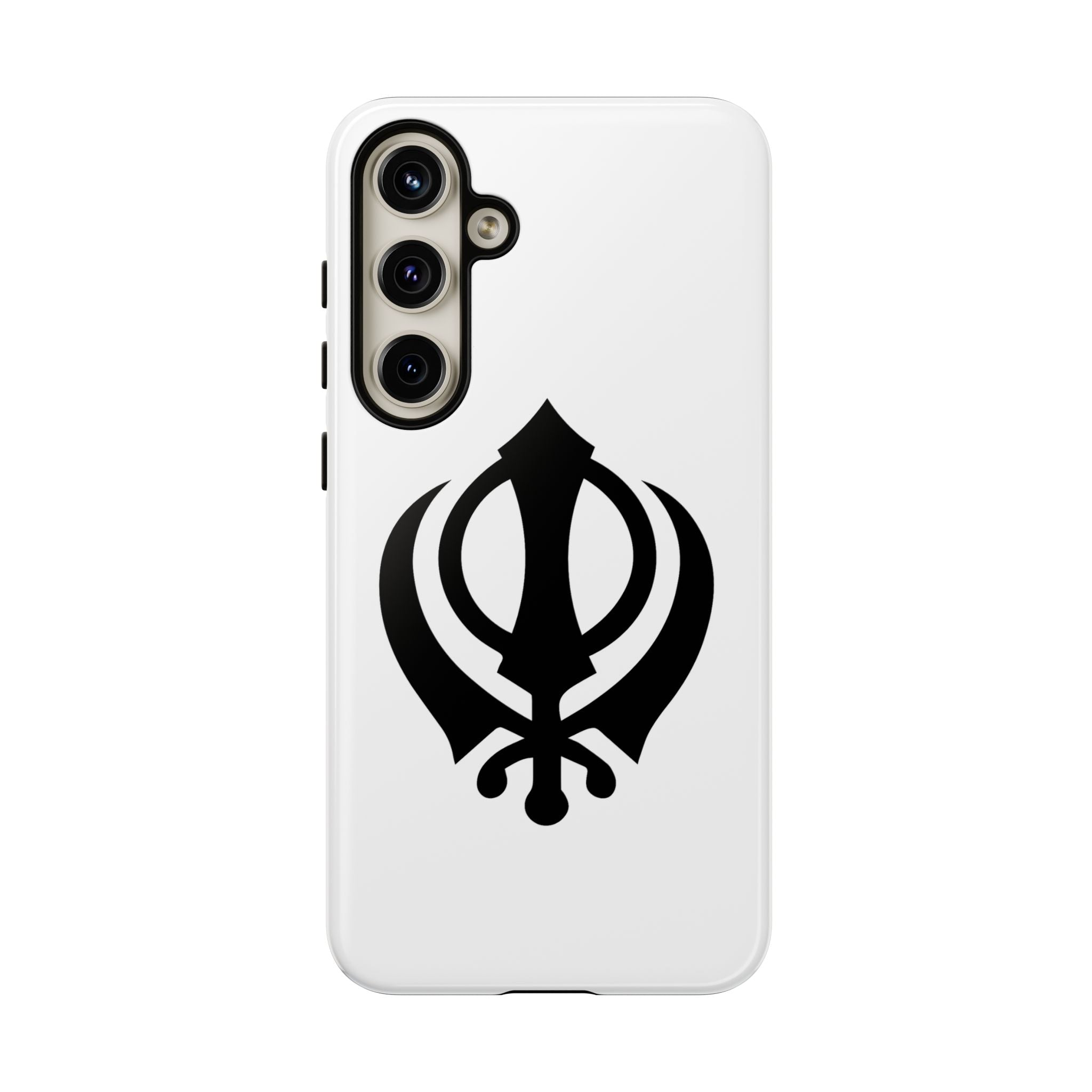 Sikh Khanda Phone Case • White