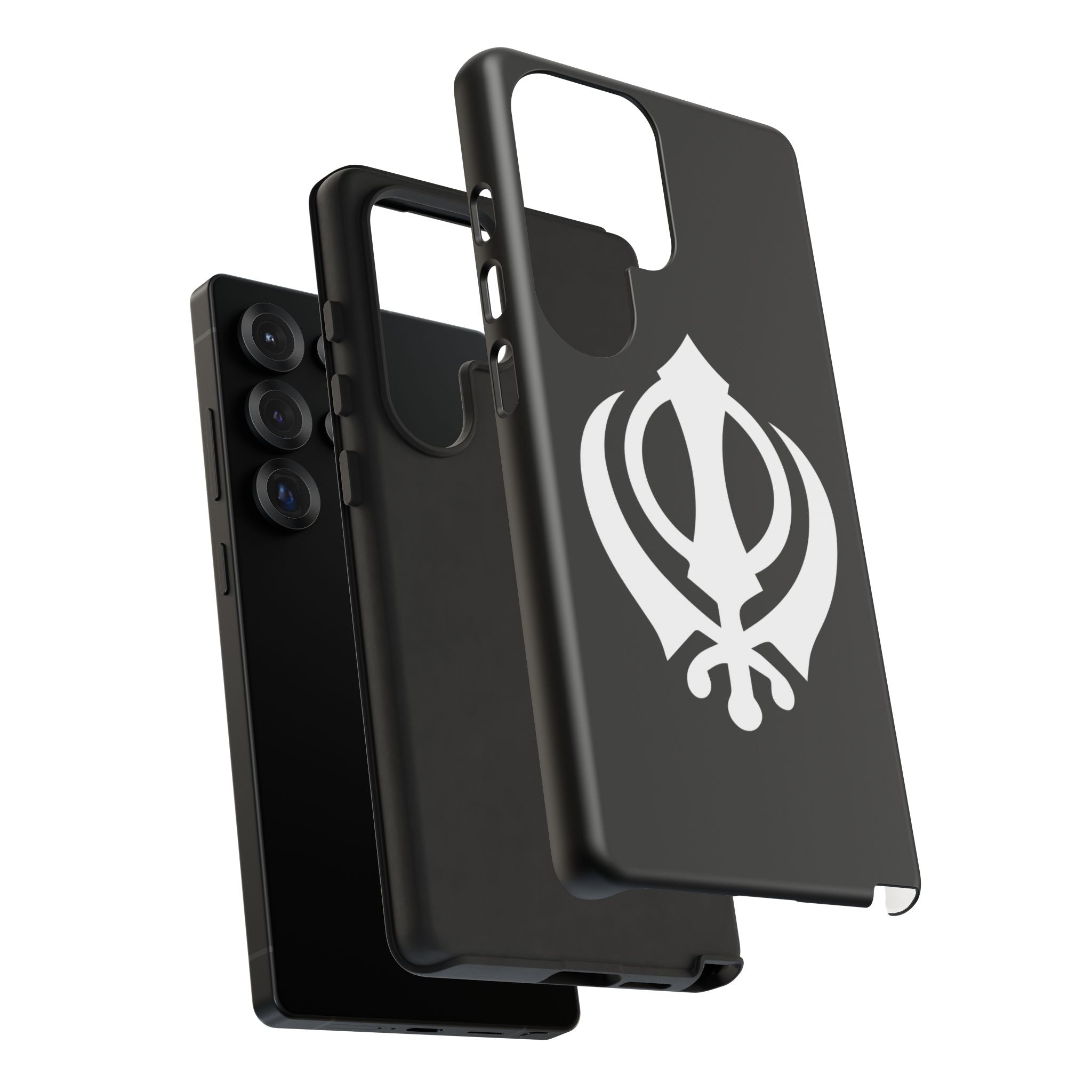 Sikh Khanda Phone Case • Black