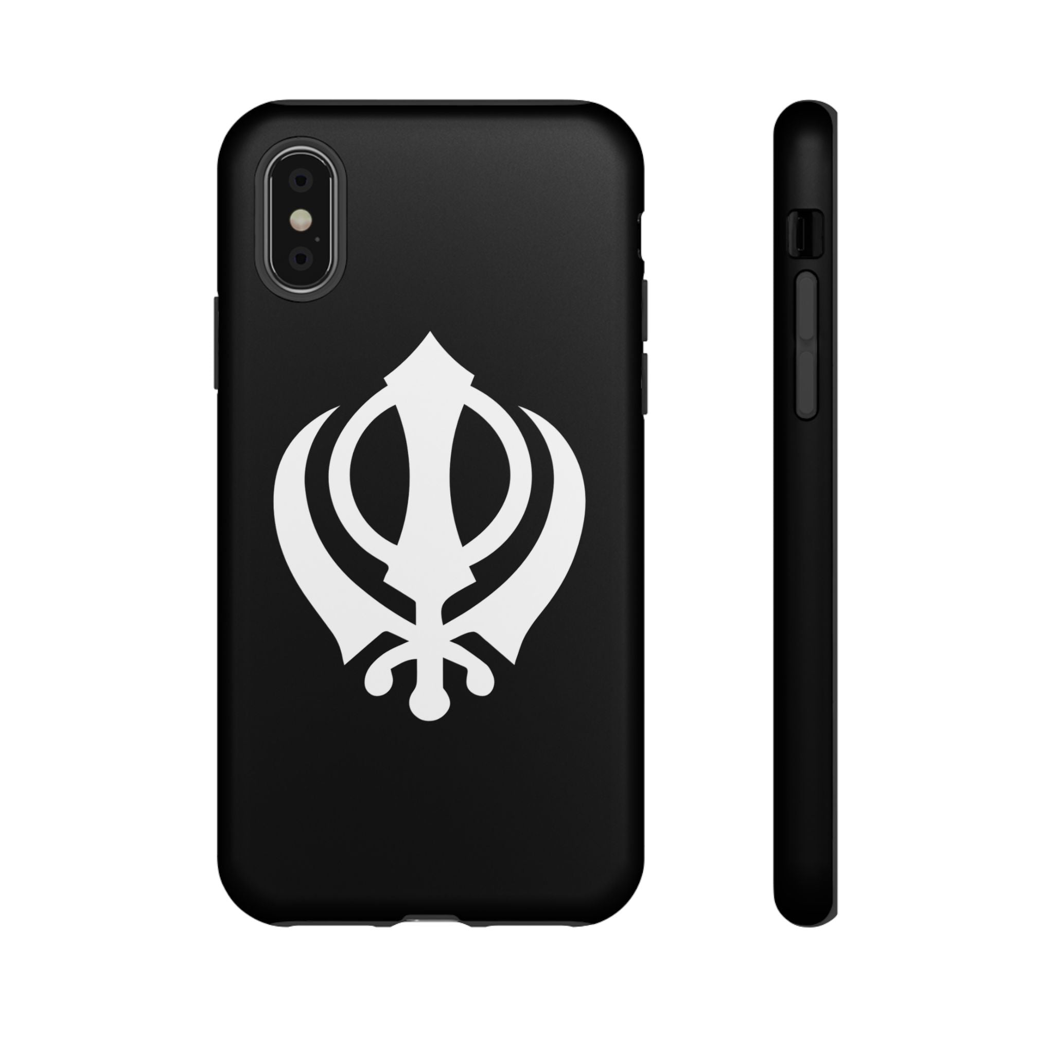Sikh Khanda Phone Case • Black