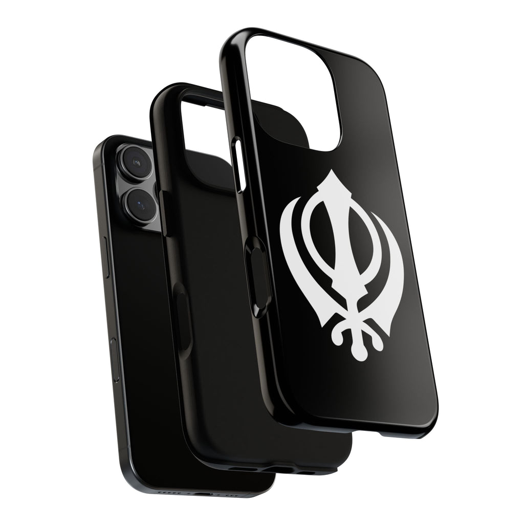 Sikh Khanda Phone Case • Black