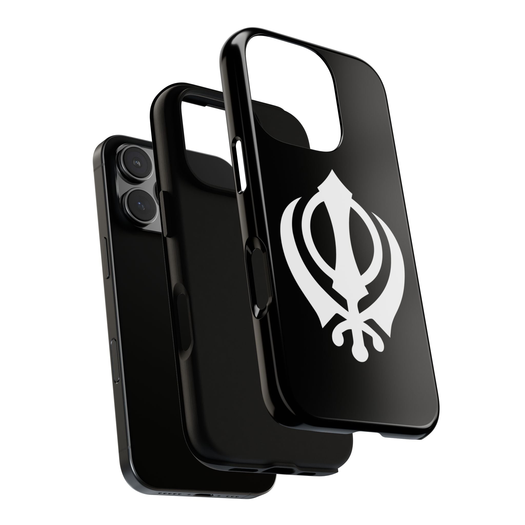 Sikh Khanda Phone Case • Black