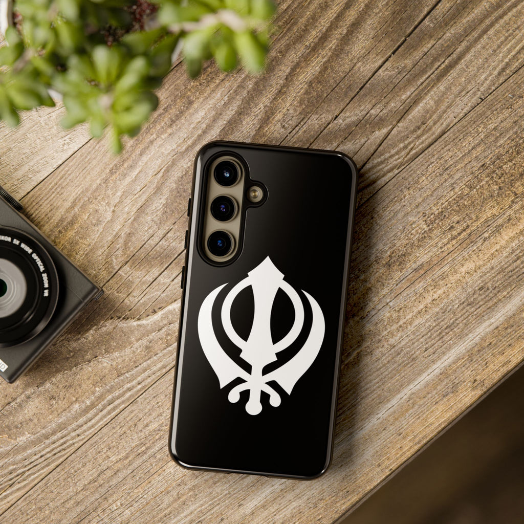 Sikh Khanda Phone Case • Black