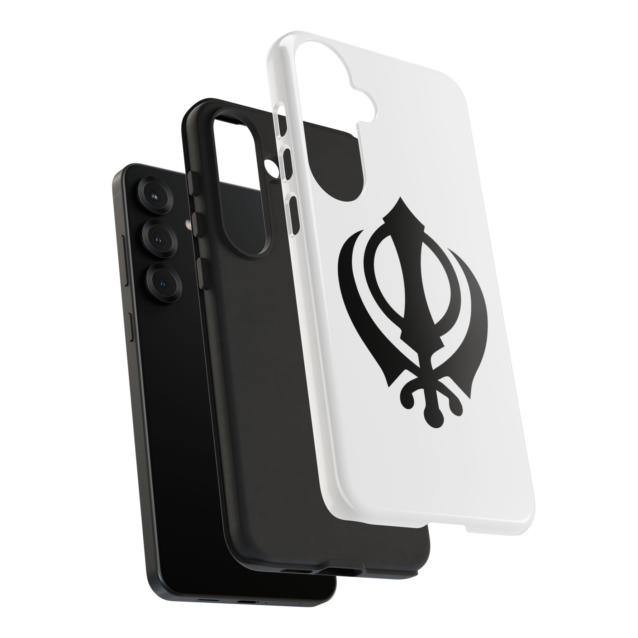 Sikh Khanda Phone Case • White
