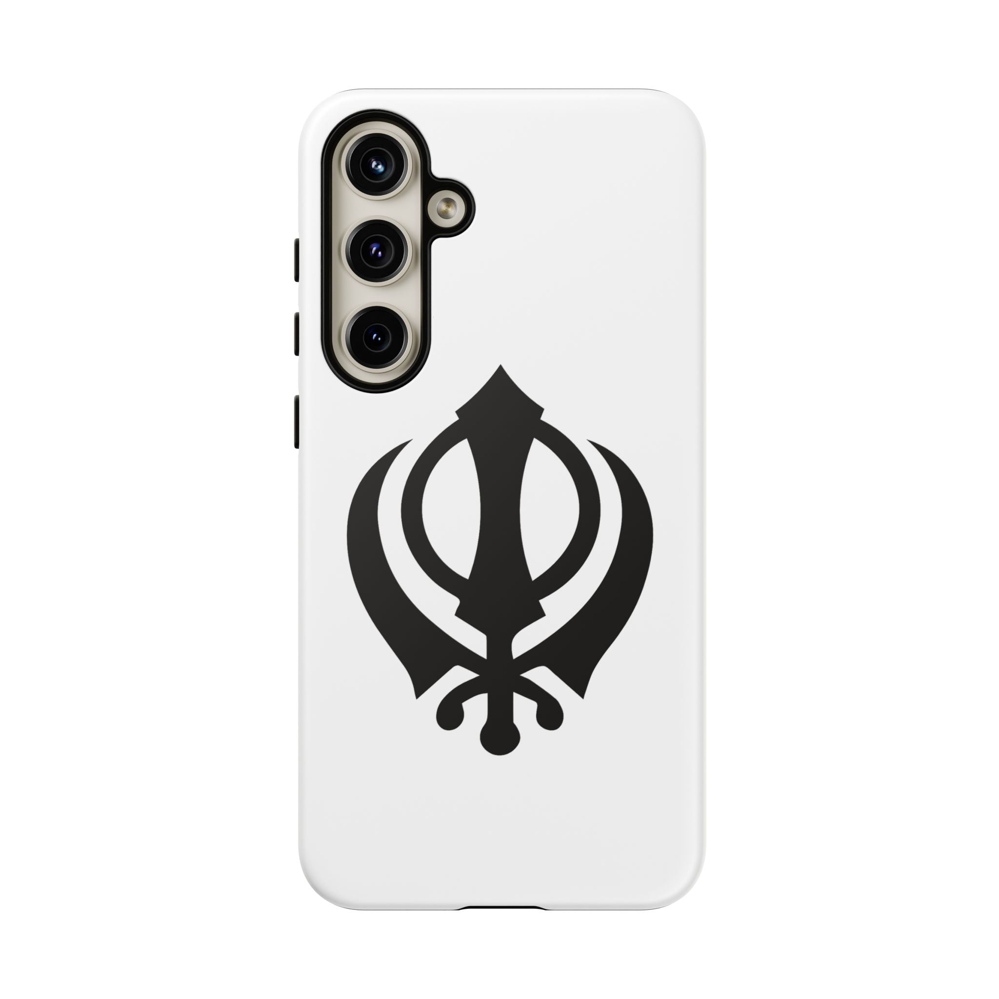 Sikh Khanda Phone Case • White
