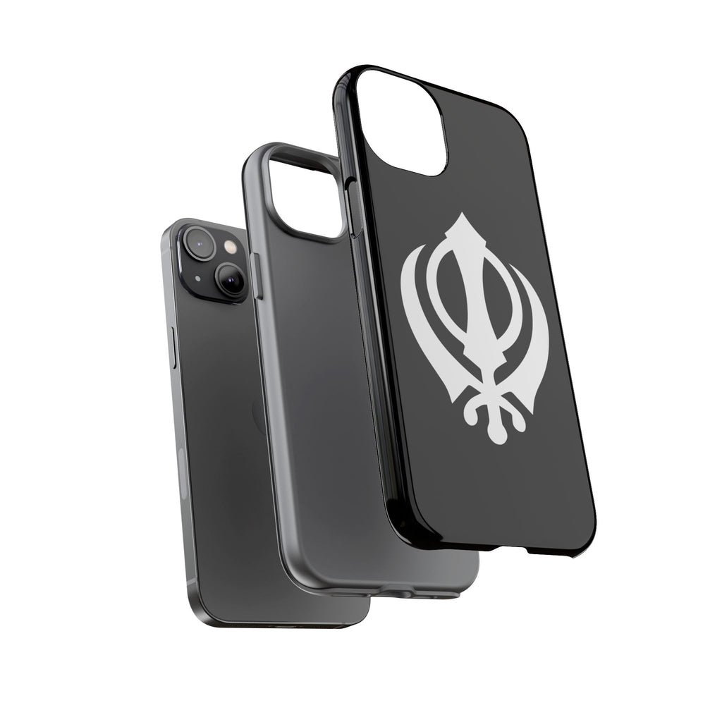 Sikh Khanda Phone Case • Black