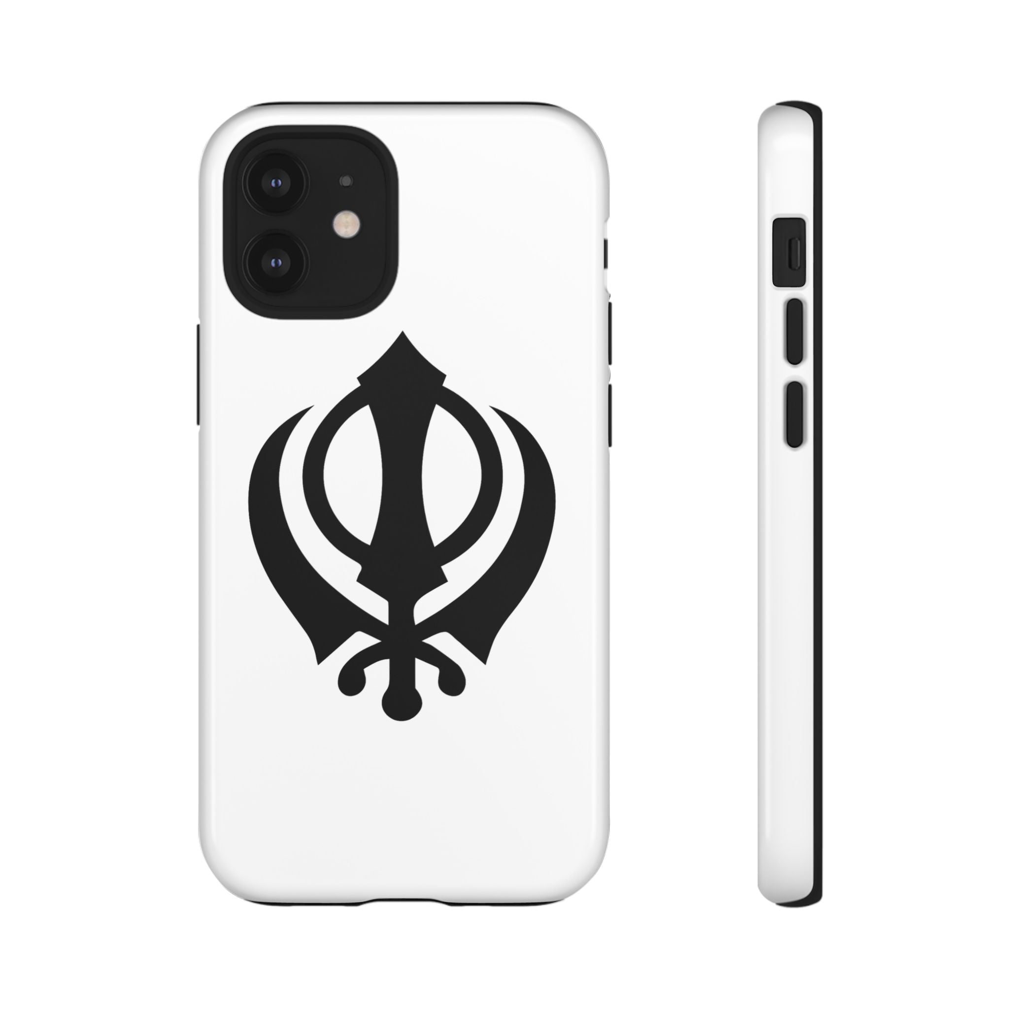 Sikh Khanda Phone Case • White