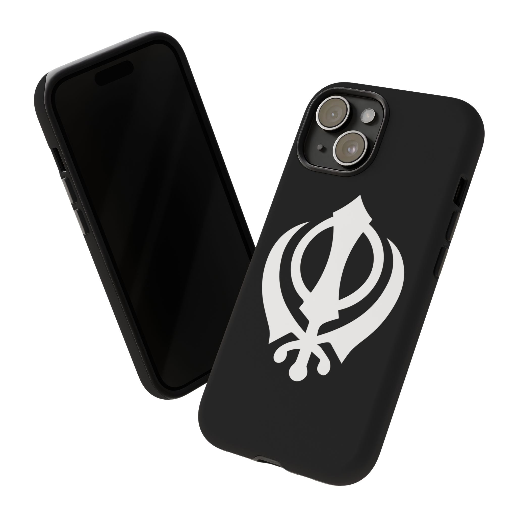 Sikh Khanda Phone Case • Black