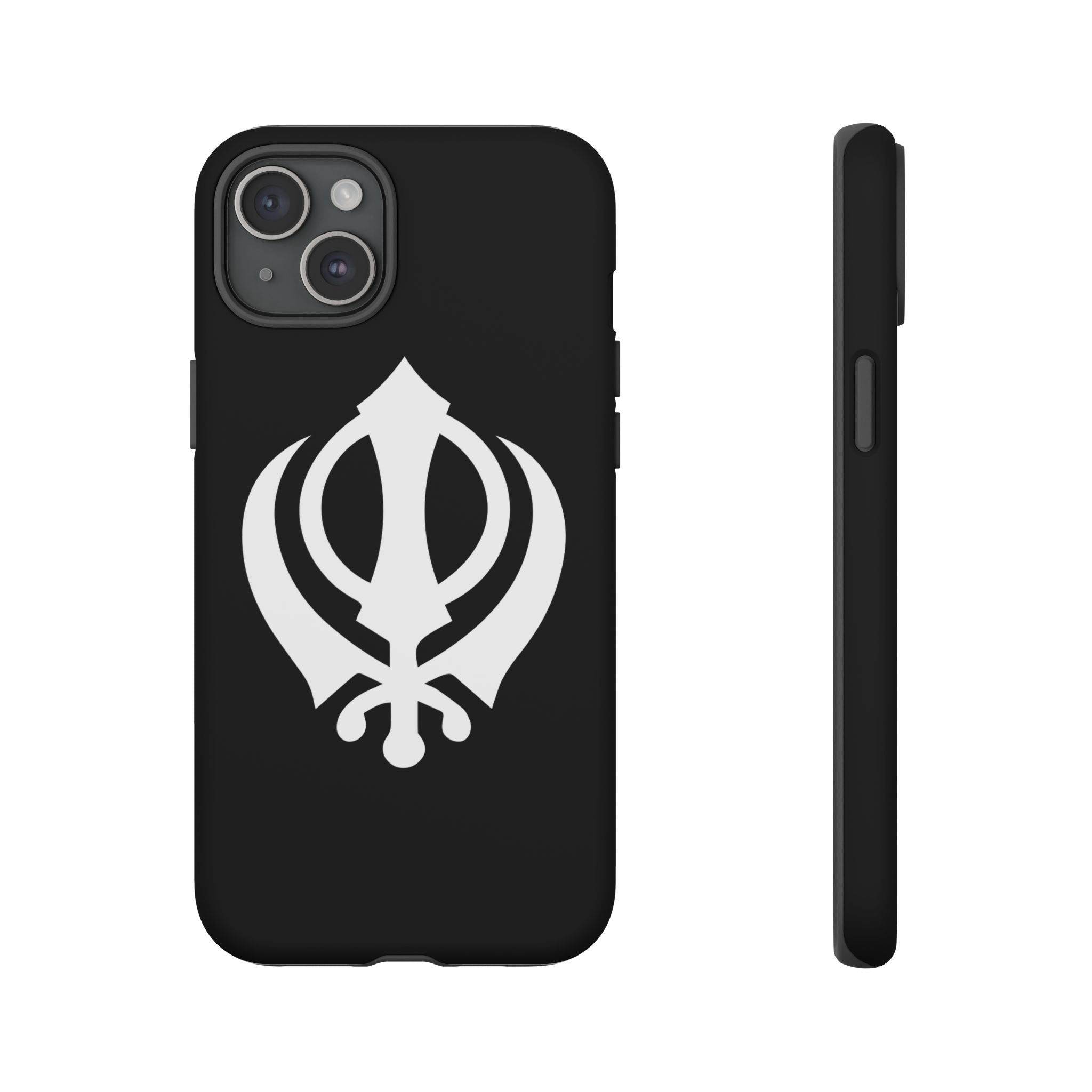 Sikh Khanda Phone Case • Black
